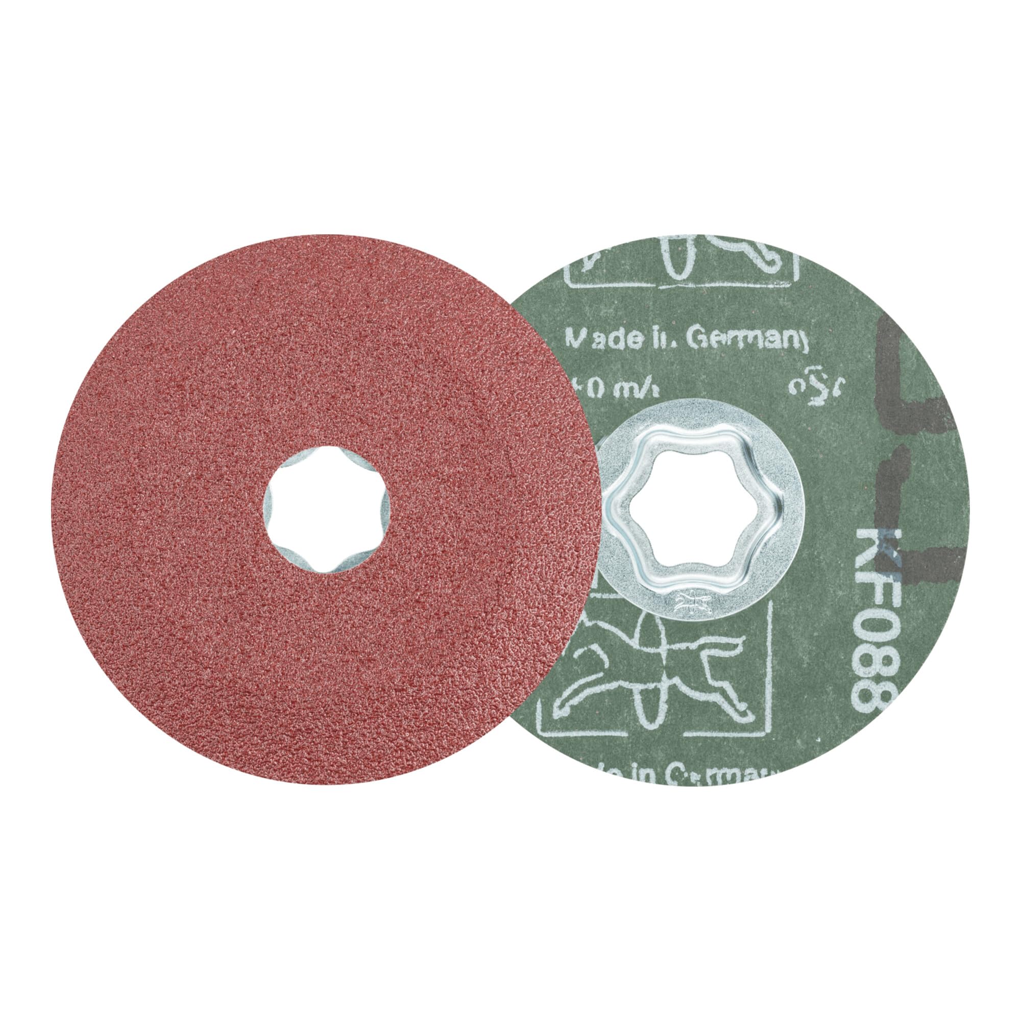 PFERD COMBICLICK Korund Fiberscheibe Ø 100mm A60 für universelle Anwendungen 25 Stk