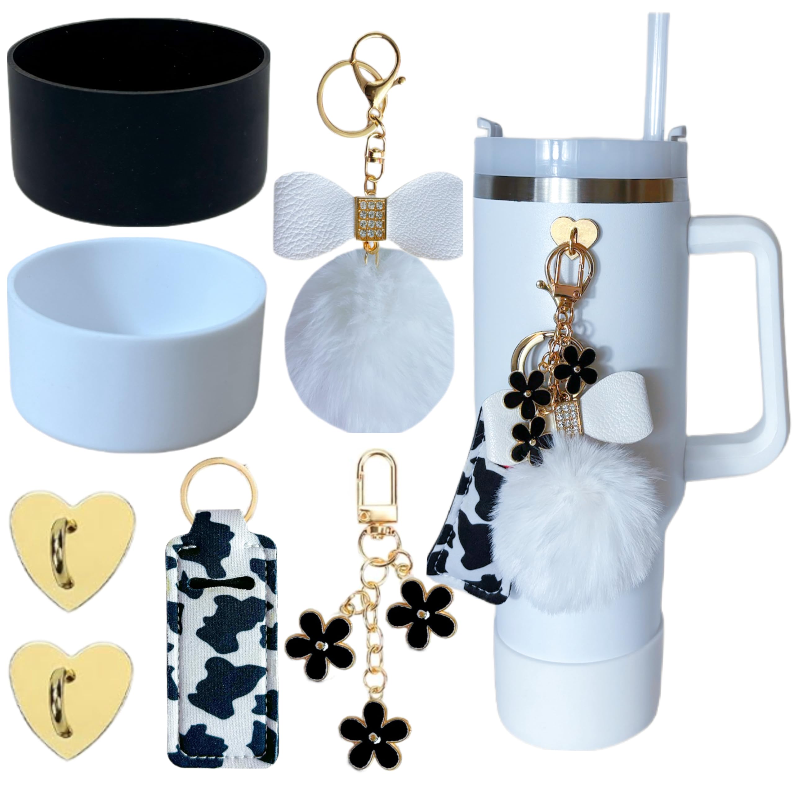 Stanley Cup Accessories Set - Handle Strap, Silicone Boot, Straw Cover, Charms For 30/40oz Tumblers, 7-Piece Kit - View #12