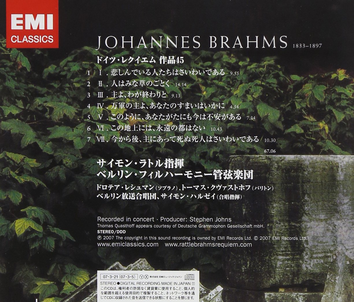 Brahms: Ein Deutsches Requiem