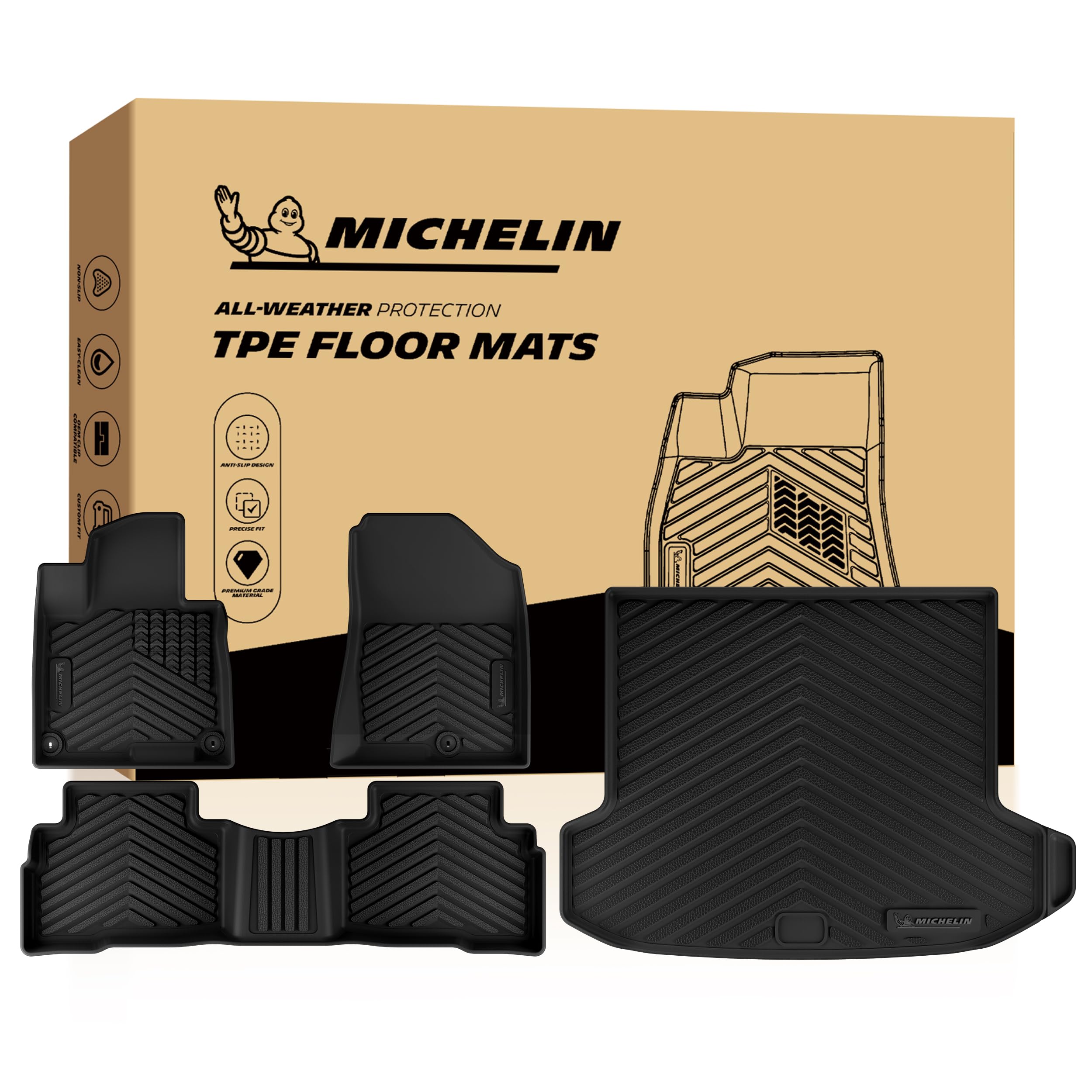 Michelin Vehicle Mats for 2026-2027 Kia Sportage Hybrid (4 Piece)