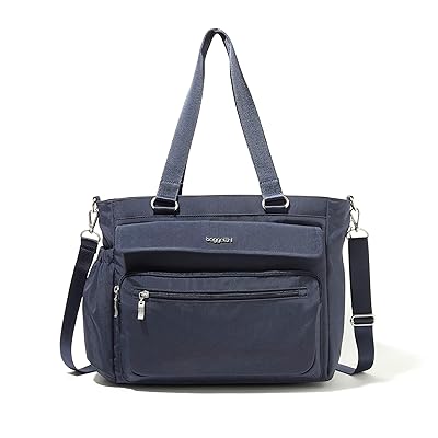 Baggallini Modern Laptop Tote Handbags French Navy, Nylon