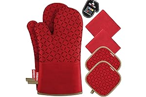 KEGOUU Oven Mitts and Pot Holders 6pcs Set