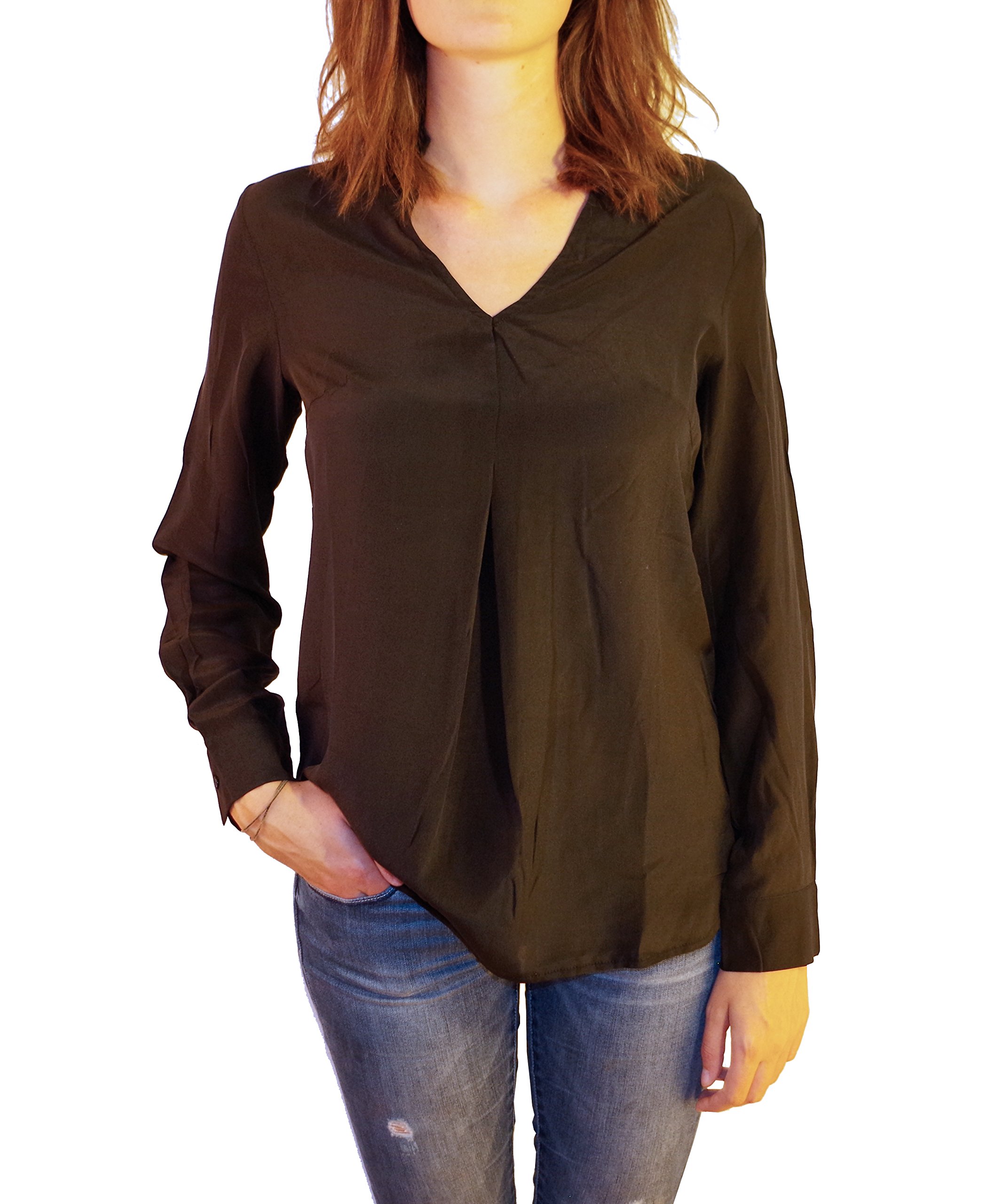 Posh Gear Donna Blusa Piuseta 100% Seta