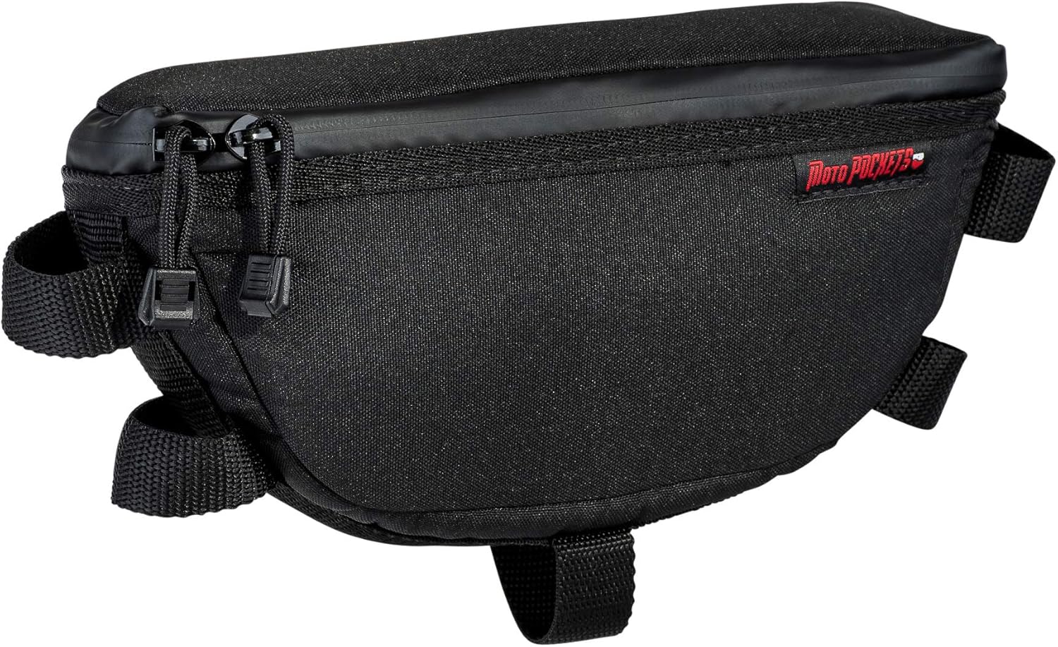 11″ Adventure Handlebar Bag for Motorcycles, Weather-Resistant Bar Bag, Black