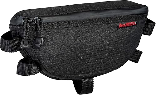 Bolsa de manillar de motocicleta Adventure de 11 pulgadas. Fabricado en los Estados Unidos de nailon de 1000 denier, tiradores de cremallera