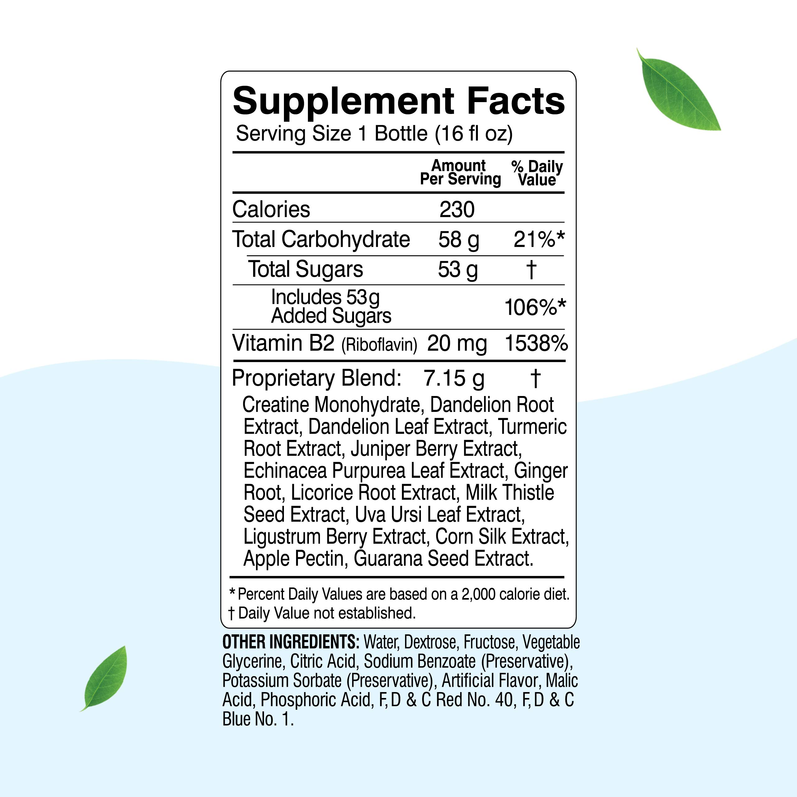 Herbal Clean Qcarbo16 Same-Day Detox Cleanse Drink (16 fl oz) - Grape Flavor Full Body Cleanse* Detox Drink for Moderate Toxin Level*, Vitamin B2 and Vitamin B12 for Men & Women — Amazon image 2