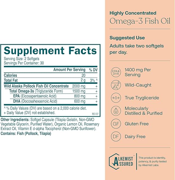 True Grace One Daily Womens Multivitamin (30 Vegan Tablets) & Omega-3 Fish Oil (60 Softgels) - Gluten Free, Soy Free, Organic - 30-Day Supply of Each