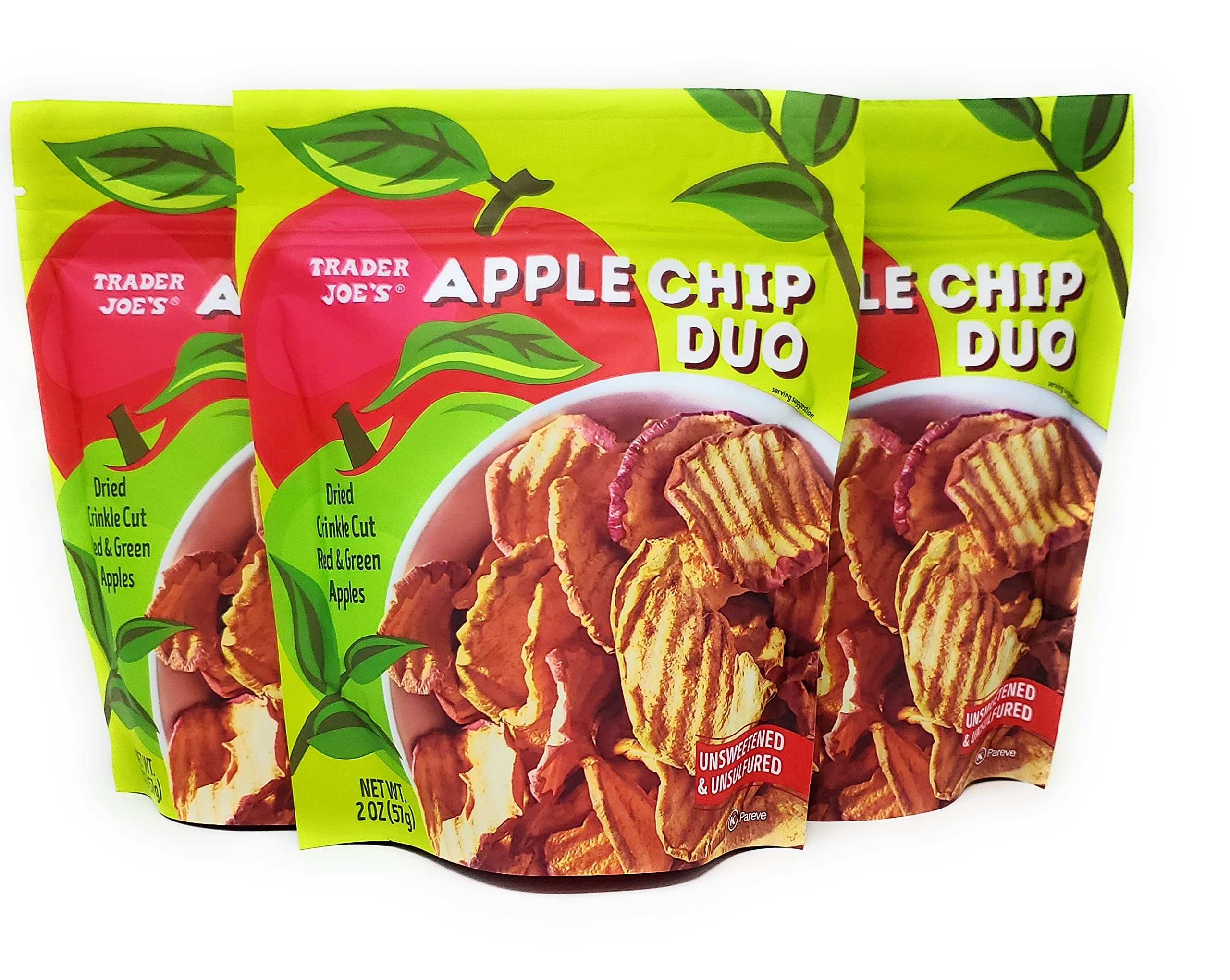 Amazon.com : Trader Joe's Apple Chip Duo Dried Crinkle Cut Red