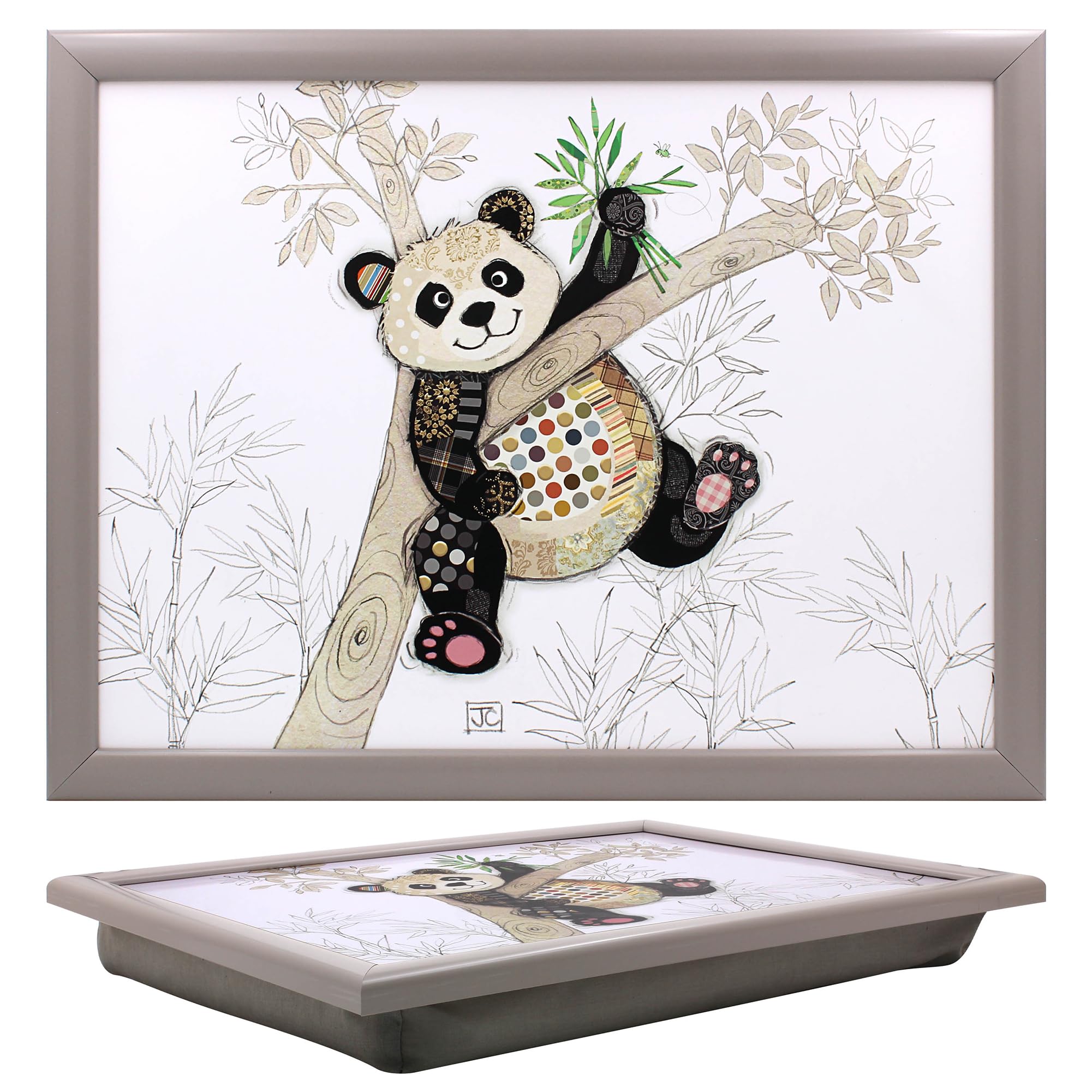 Lap Tray with Bean Bag Po Zi Panda Bug Art Cushioned Laptop Breakfast Bed Tray