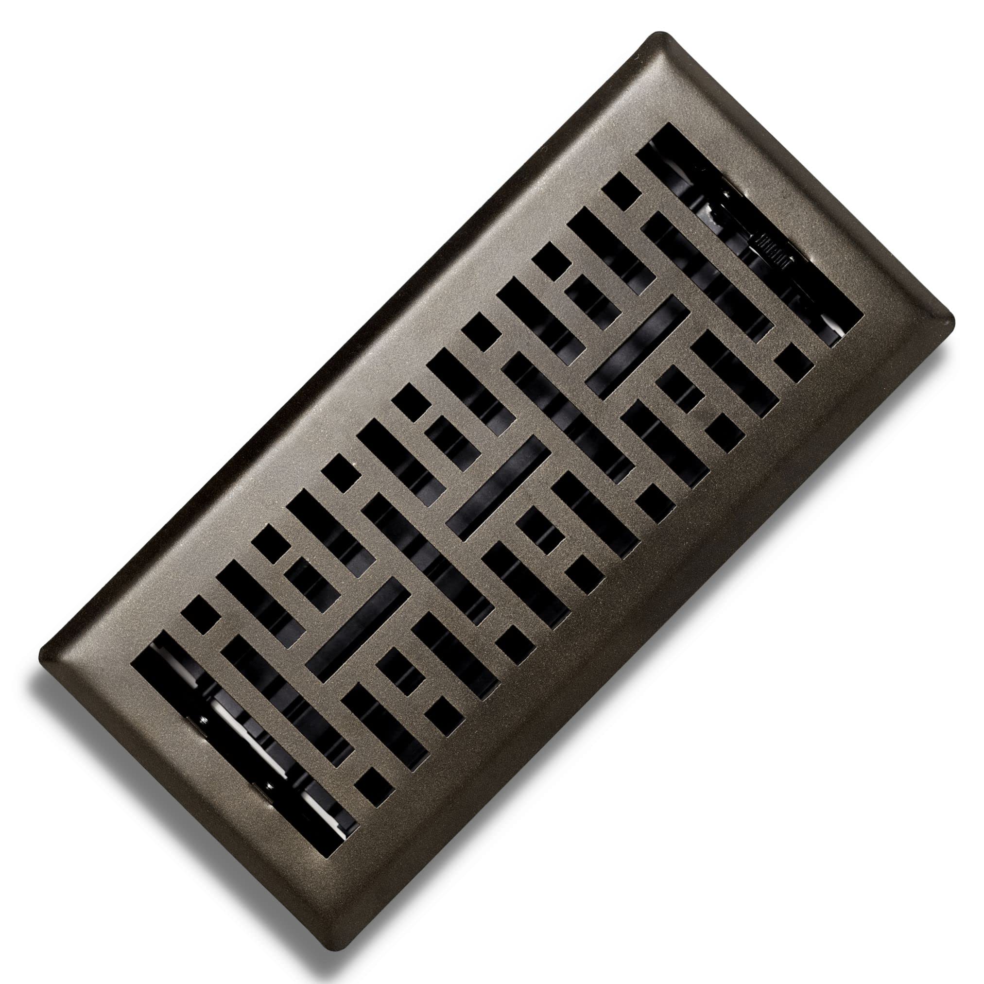 Precision Flow Bodenregister 5,1x30,5 Cm – Stahl-Lüftungsgitter Im Metro-Design, Bronzefarben