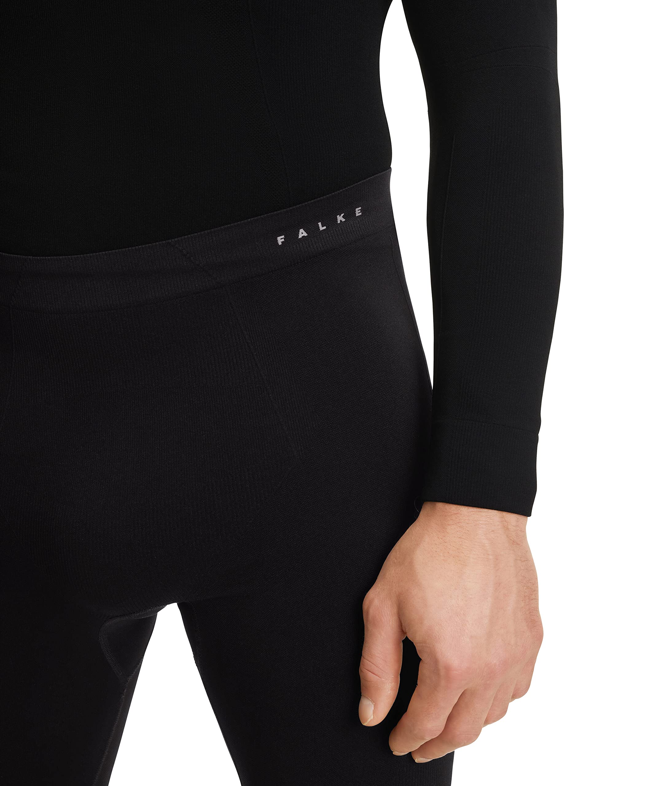FALKE Maximum Warm Long M Ti filo funzionale asciugatura rapida 1 pezzo, Calzamaglia Uomo, Nero Black 3000-O, S