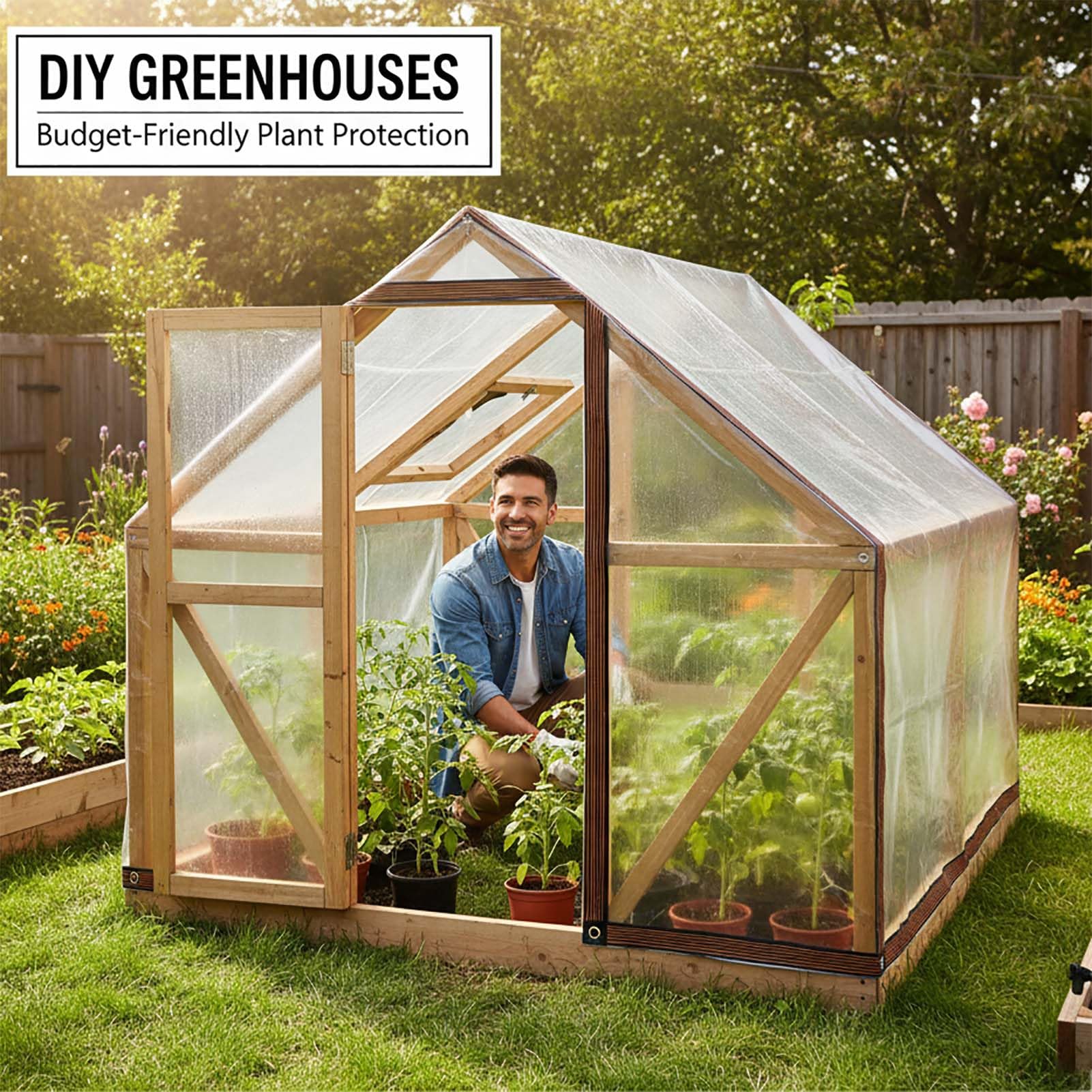 C Wasserdichte Abdeckplane, strapazierfähig, transparent, mit Ösen, ideal für den Außenbereich, schützt vor Wasser, Staub und allen Wetterelementen, perfekt für Unterschlupf und Camping.