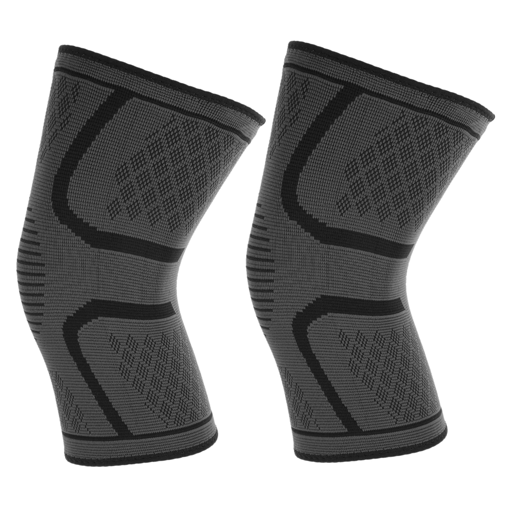 Gogogmee Elastic Knee Compression Sleeve Pads for Running Basketball Breathable Design