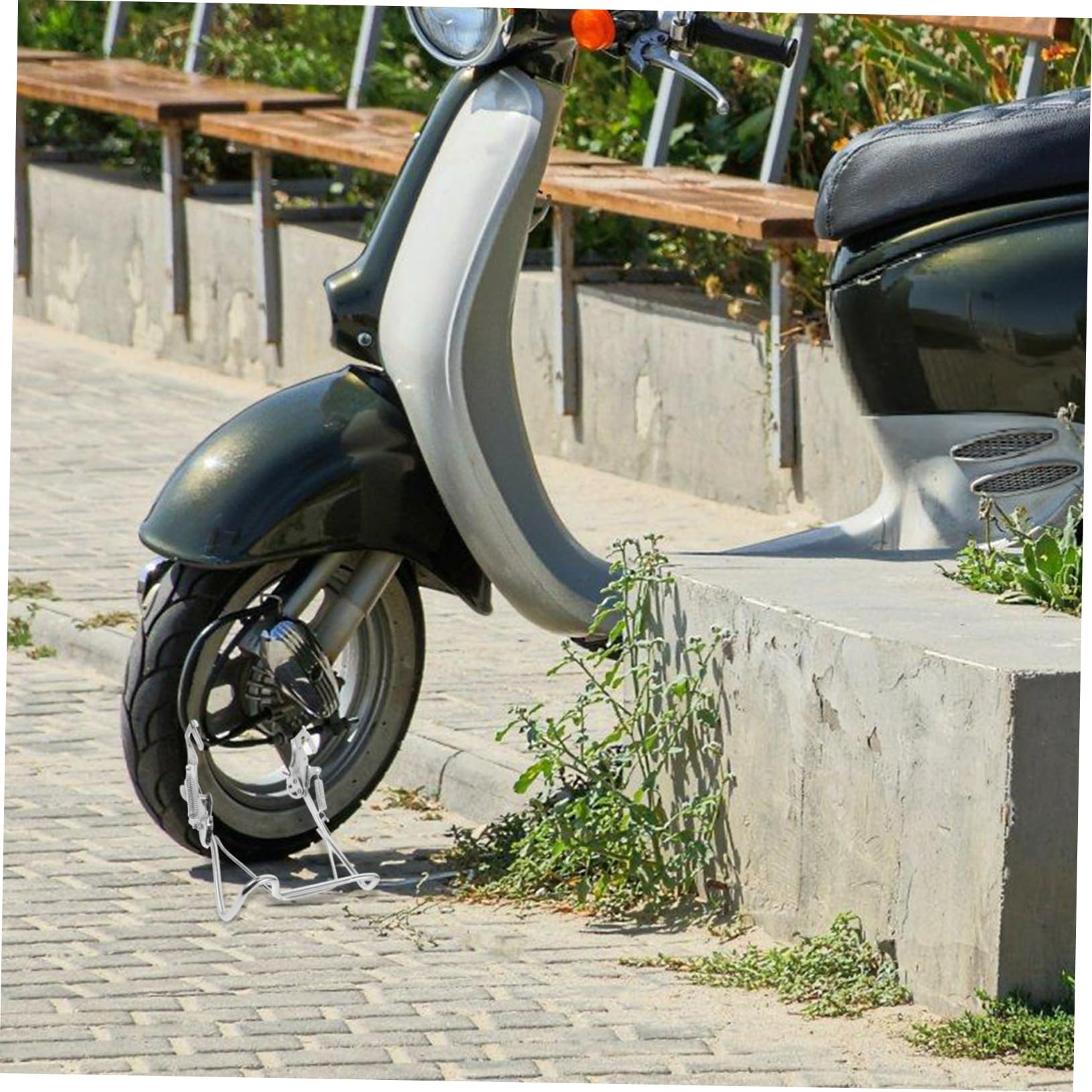 KOMBIUDA Béquille Double en Alliage D'aluminium pour Scooter Électrique Accessoire De Stationnement pour Pièces De