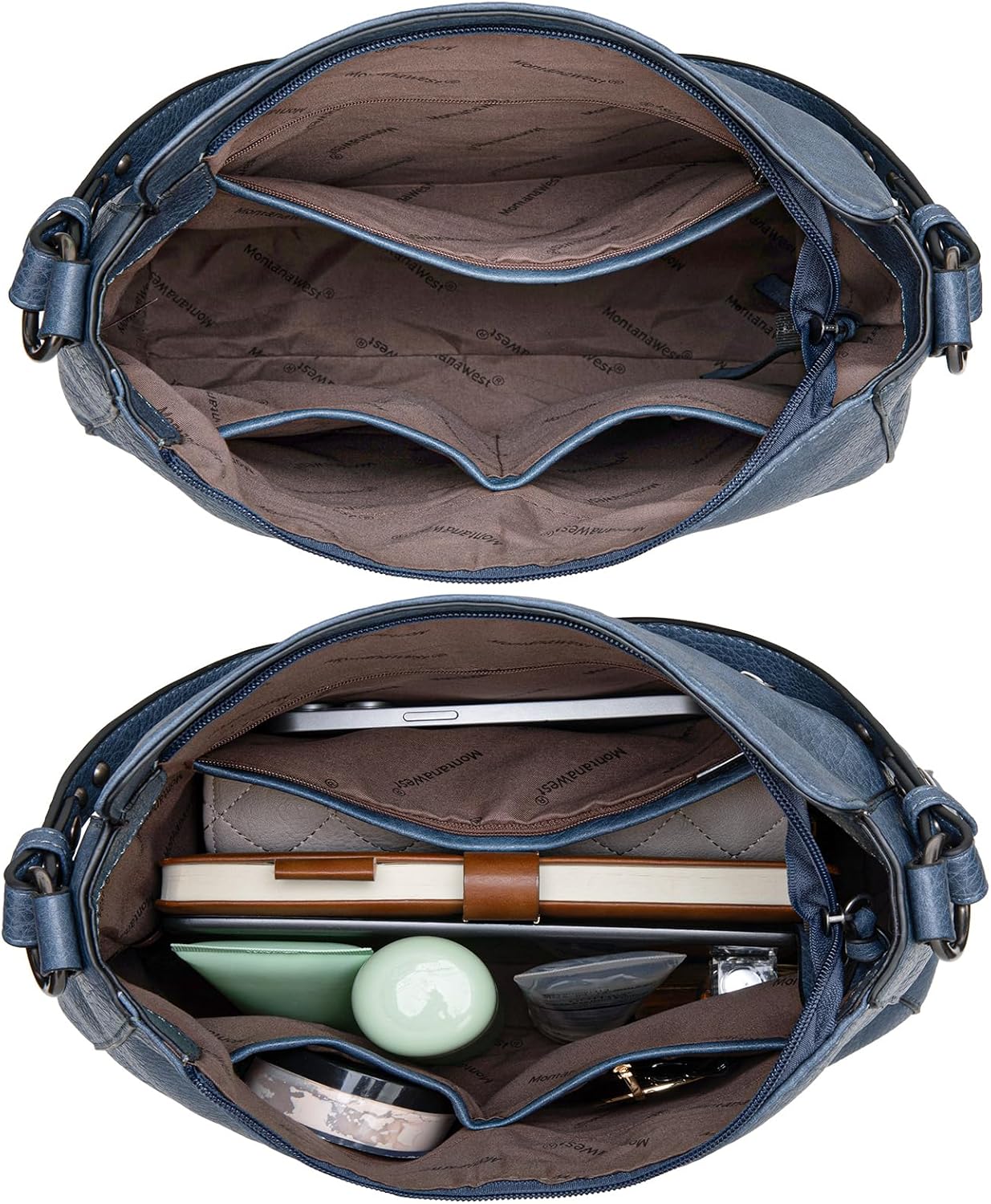 Montana West Medium Hobo Bags for Women Top Handle Satchel Shoulder Purse Bucket Handbag - Image 5