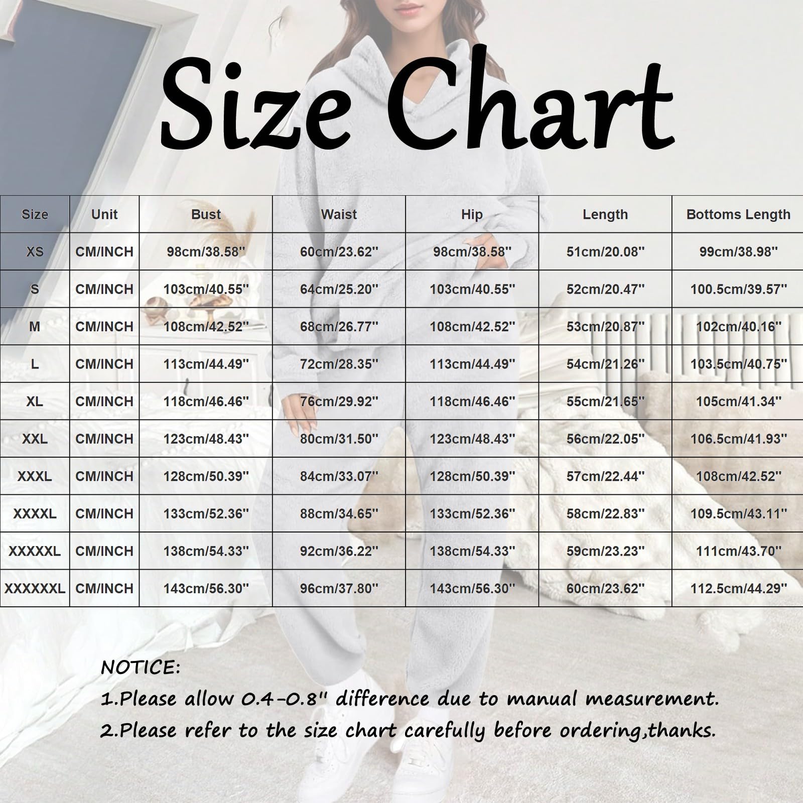 Completo da Donna in Due Pezzi per La Casa, con Cappuccio, Maniche Lunghe, E Pantaloni Casual, Tinta Unita, Autunno Inverno Maglietta Natale Bambina Pigiama Lunghe Lungo Estivo Curvy
