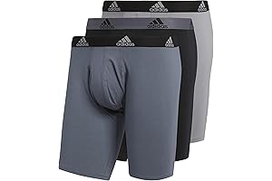 adidas Men's Stretch Cotton Boxers (3-Pack)