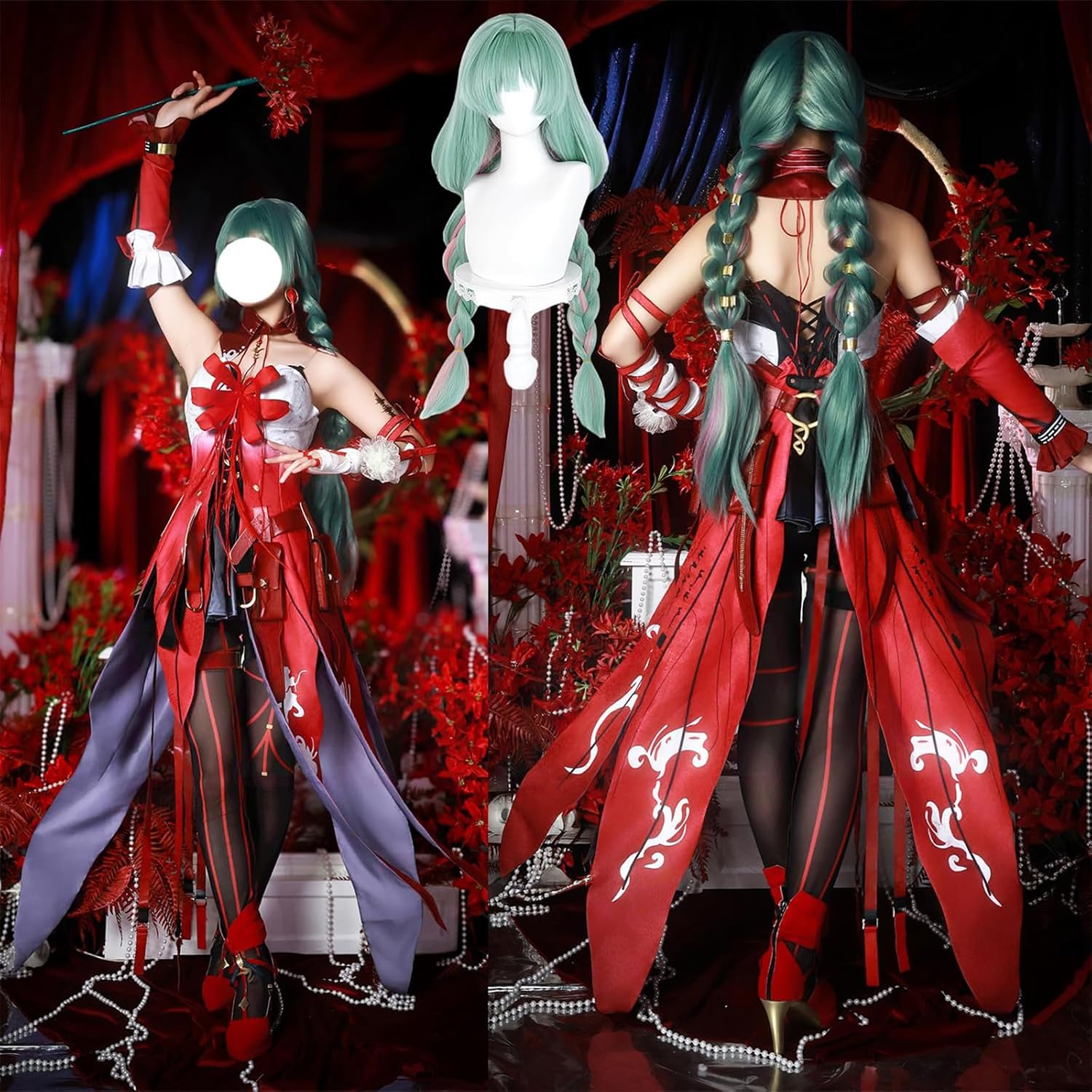 Amazon.co.jp: [メナズノロ] 鳴潮 フローヴァ コスプレ衣装 豪華セット