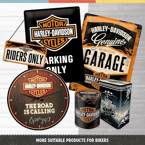 Miniatura 4 de Nostalgic-Art 22238 Harley-Davidson Garage, letrero de hojalata, metal, colorido, 7.9 x 11.8 in