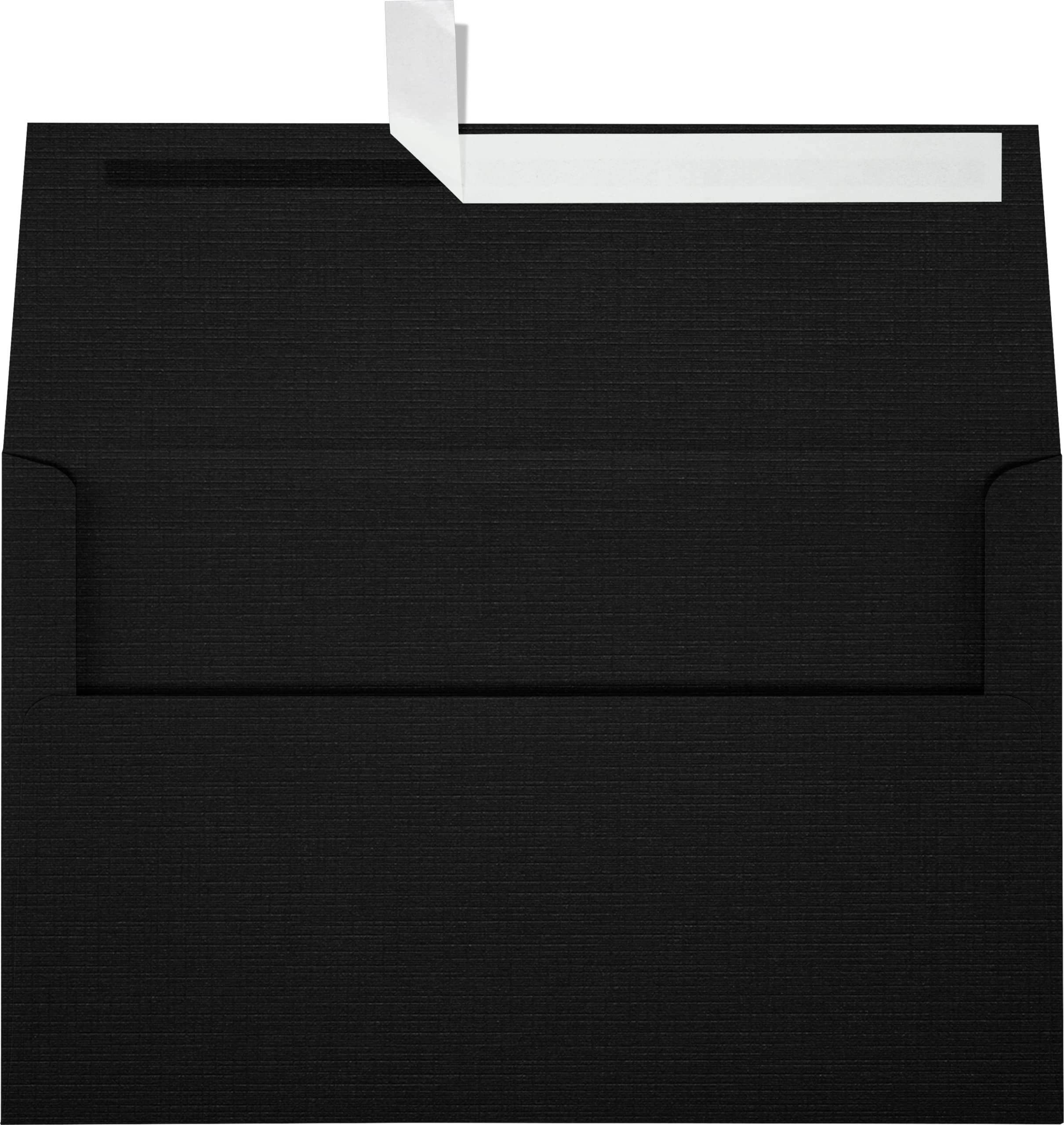 LUXPaper A10 Invitation Envelopes | Peel & Press | 6" x 9 1/2" | Black Linen | 80lb. Text | 50 Qty
