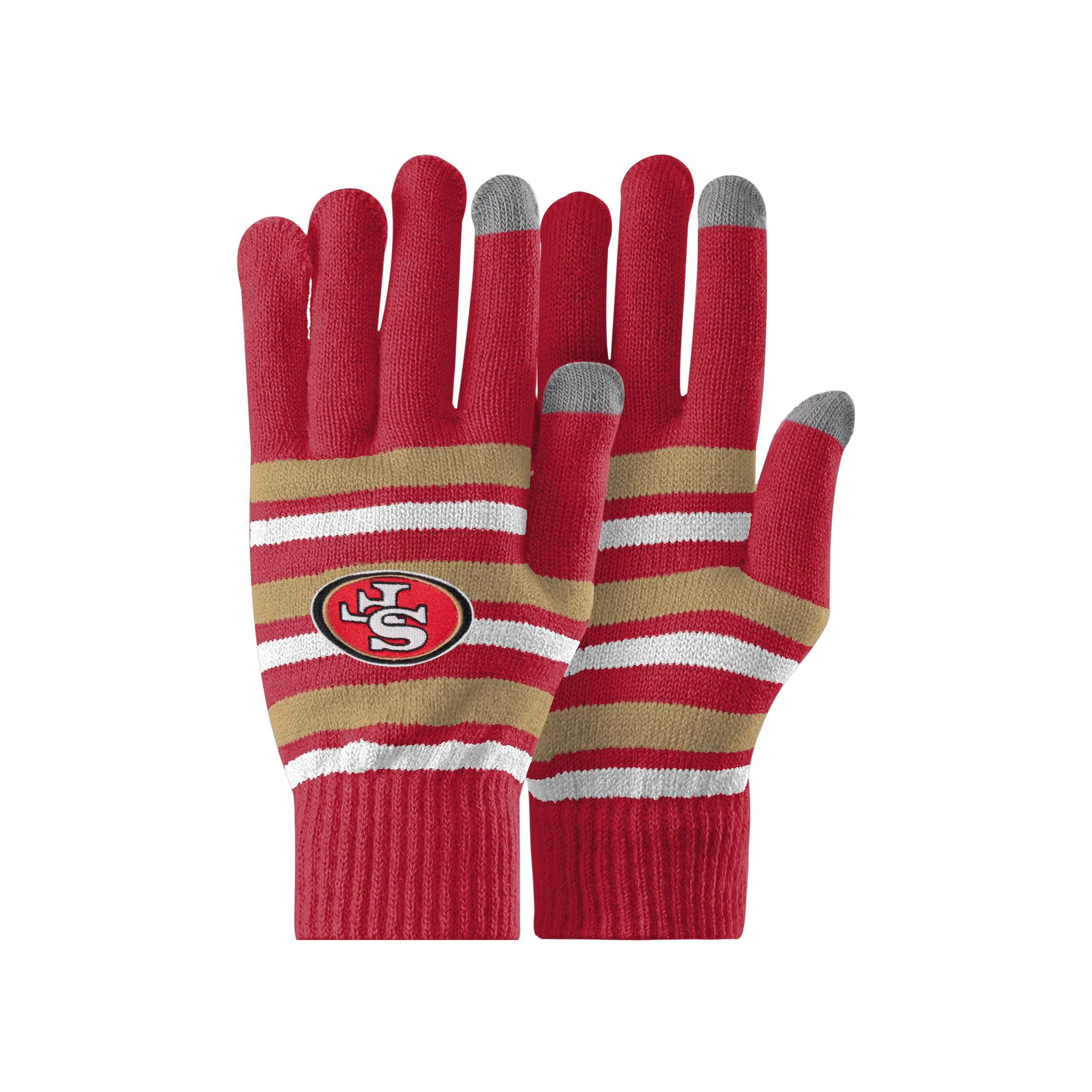 FOCO NFL Team Logo Winter Stretch Gloves