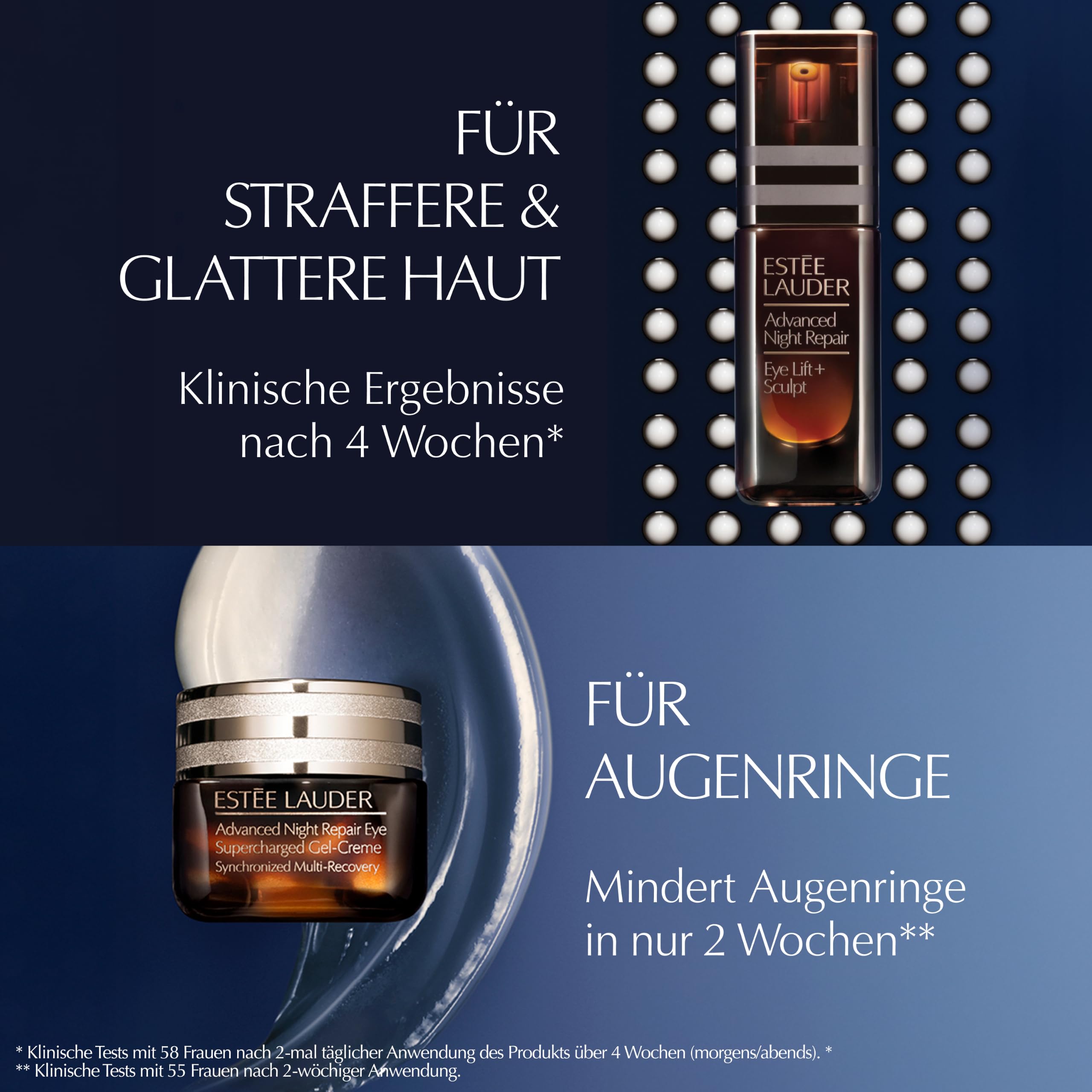 Estée Lauder Advanced Night Repair Eye Lift + Sculpt | Augencreme mit Hyaluron & Peptiden | Sichtbarer Eye-Lift-Effekt nach nur einem Flakon | Gegen Falten & Augenringe, 15ml