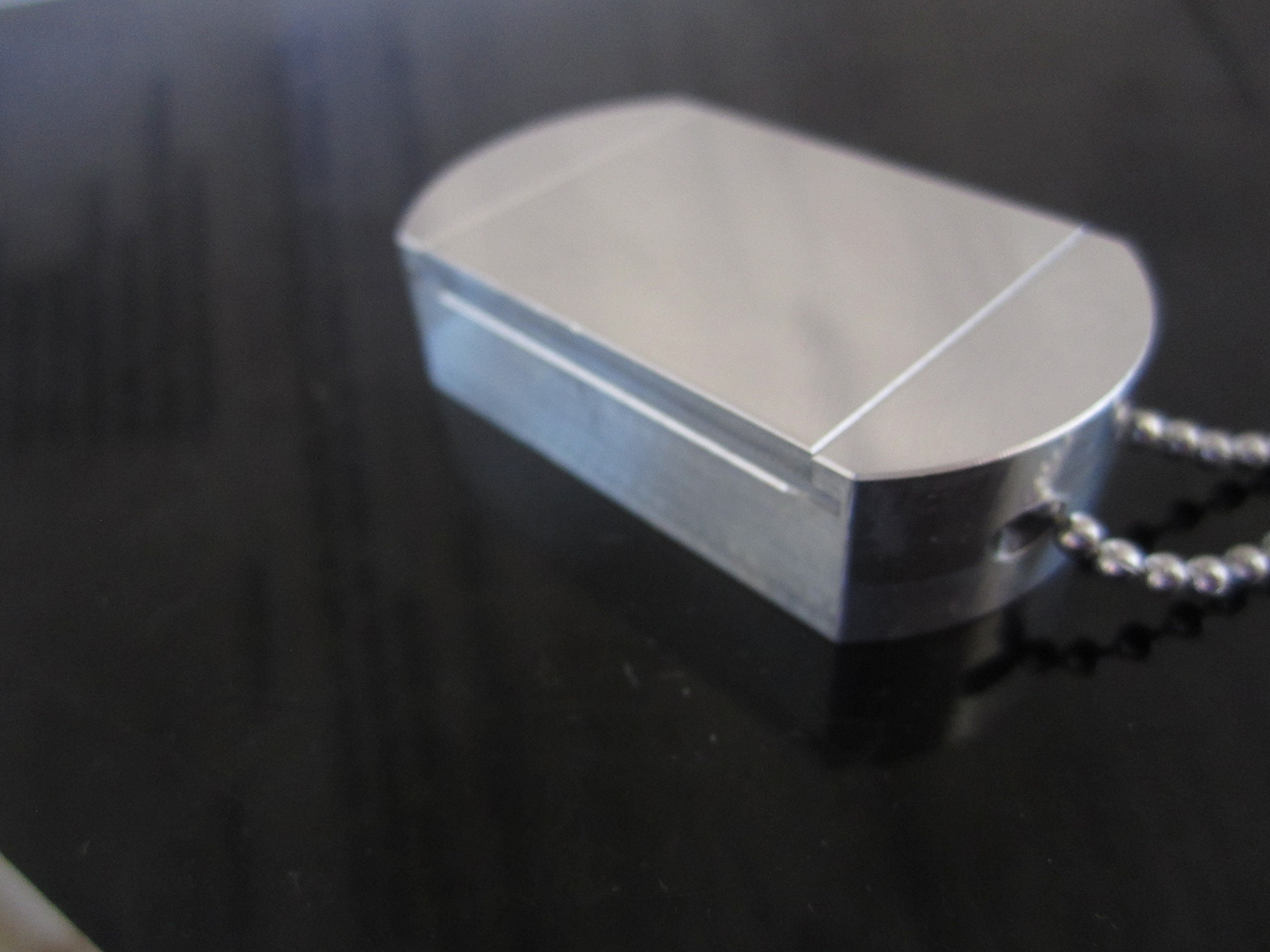 Dog Tag Pill Box Side Opening Mag-Tag Mil Spec Medicine Holder Or Keepsake Aluminum