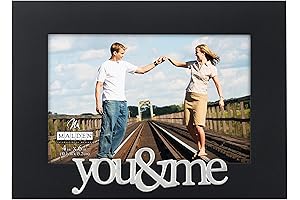 Malden International Designs Expressions You and Me Black Wood Picture Frame, Perfect...
