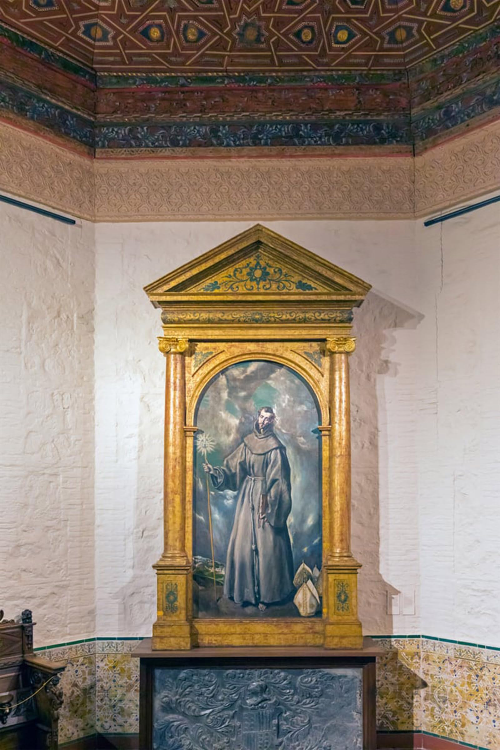 SERENDIPITP Retro Picture Poster Wall Art Pictures Painting St Bernardine of Siena by El Greco Wall Art Canvas Print for Wall Decor 60x90cm