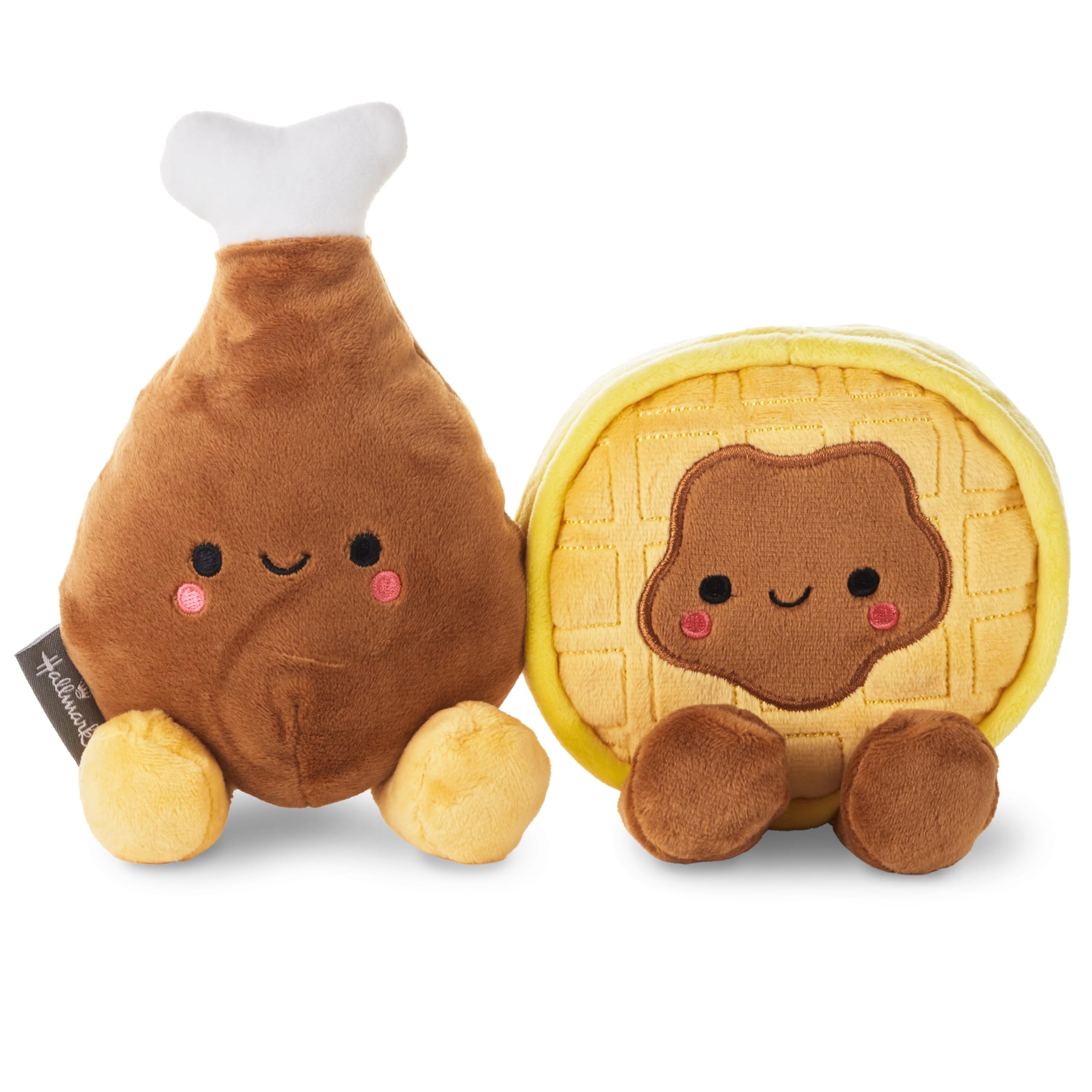 Hallmark Better Together Magnetic Plush Toy (Chicken and Waffle) 6.7" Stuffed Toys, Gifts for Kids