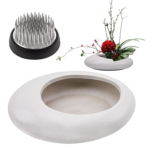 Folmywy Japanese Ikebana Flower Frog Vase Kit Flower Arrangement with