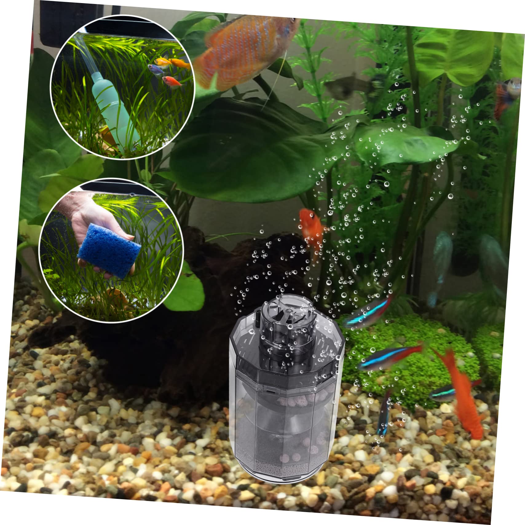 HOMSFOU 5stücke Fish Tank Siphon Pumpe Effizienter Aquarienreiniger Für Kies Automatisches Entleeren Für Kleine Und Große Aquarien Mühelose Entfernung Von Fischkot Und Rückständen