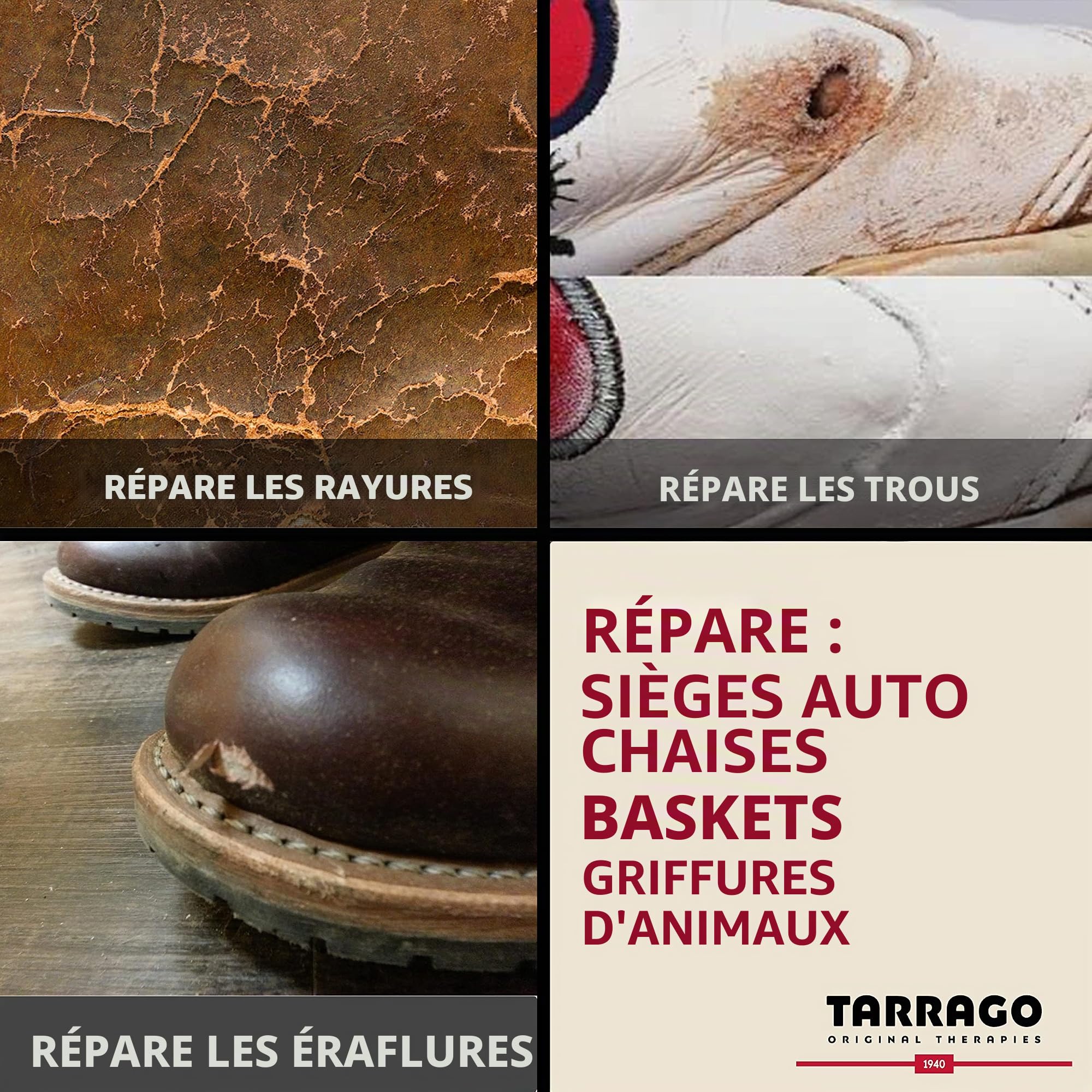Tarrago Filling Paste 50 ml | Pâte de remplissage pour réparer tous les types de chaussures en cuir, en cuir synthétique et en caoutchouc