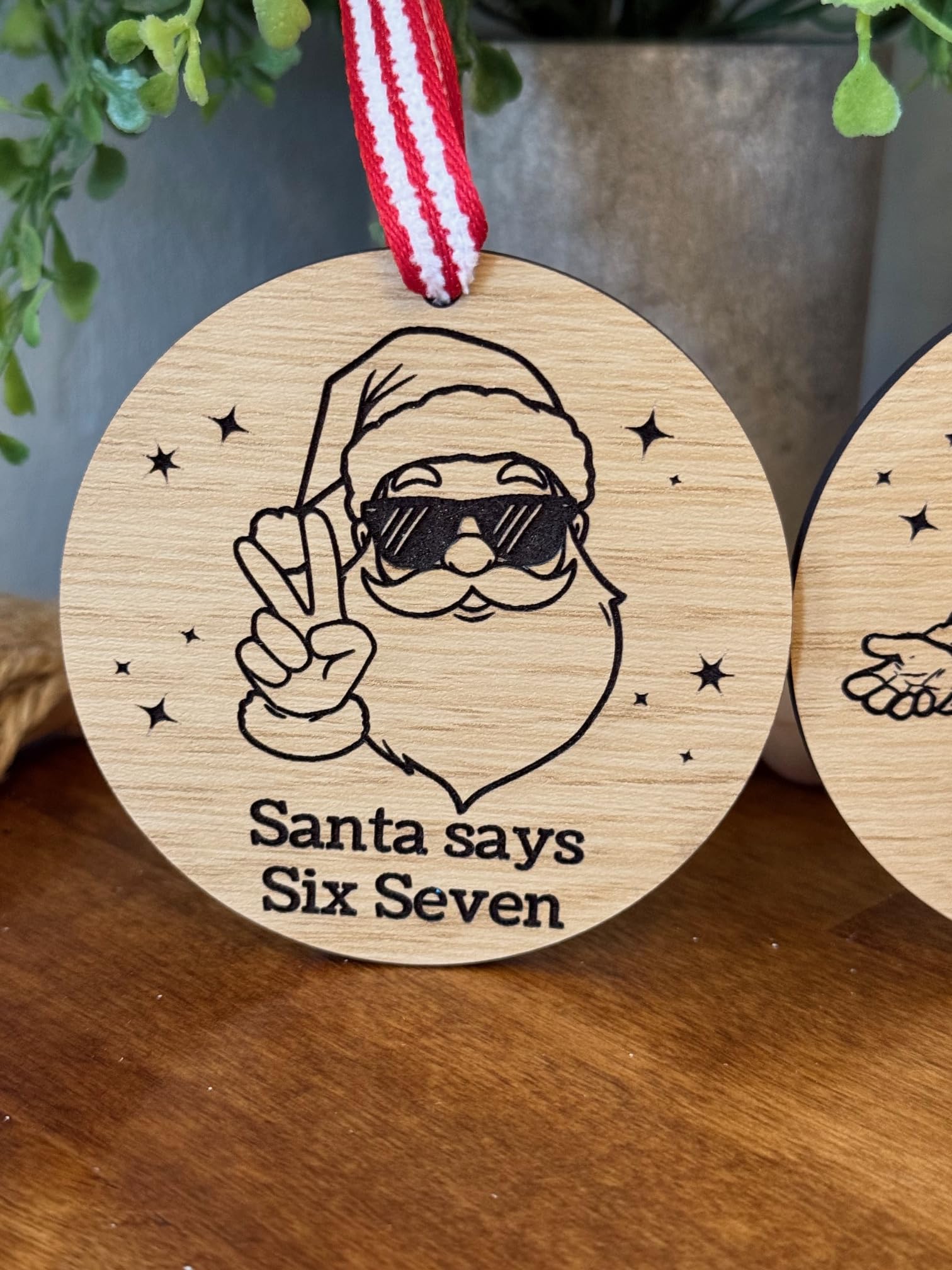 Amazon.com: Santa Says Six Seven Christmas Ornament, Viral Slang