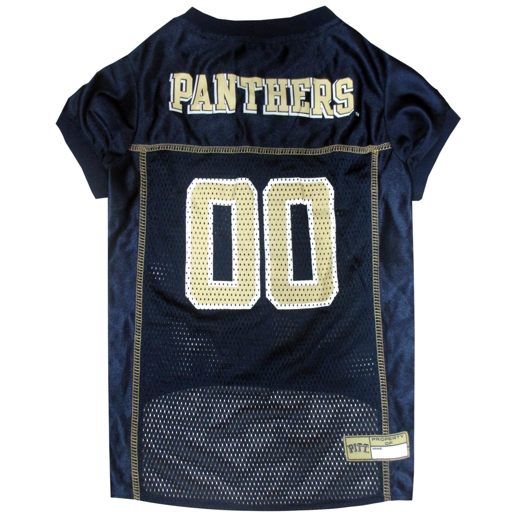 Pets First NCAA College Pittsburgh Panthers Mesh Jersey for DOGS & CATS, Large. Licensed Dog Jersey with your Favorite Football/Basketball College