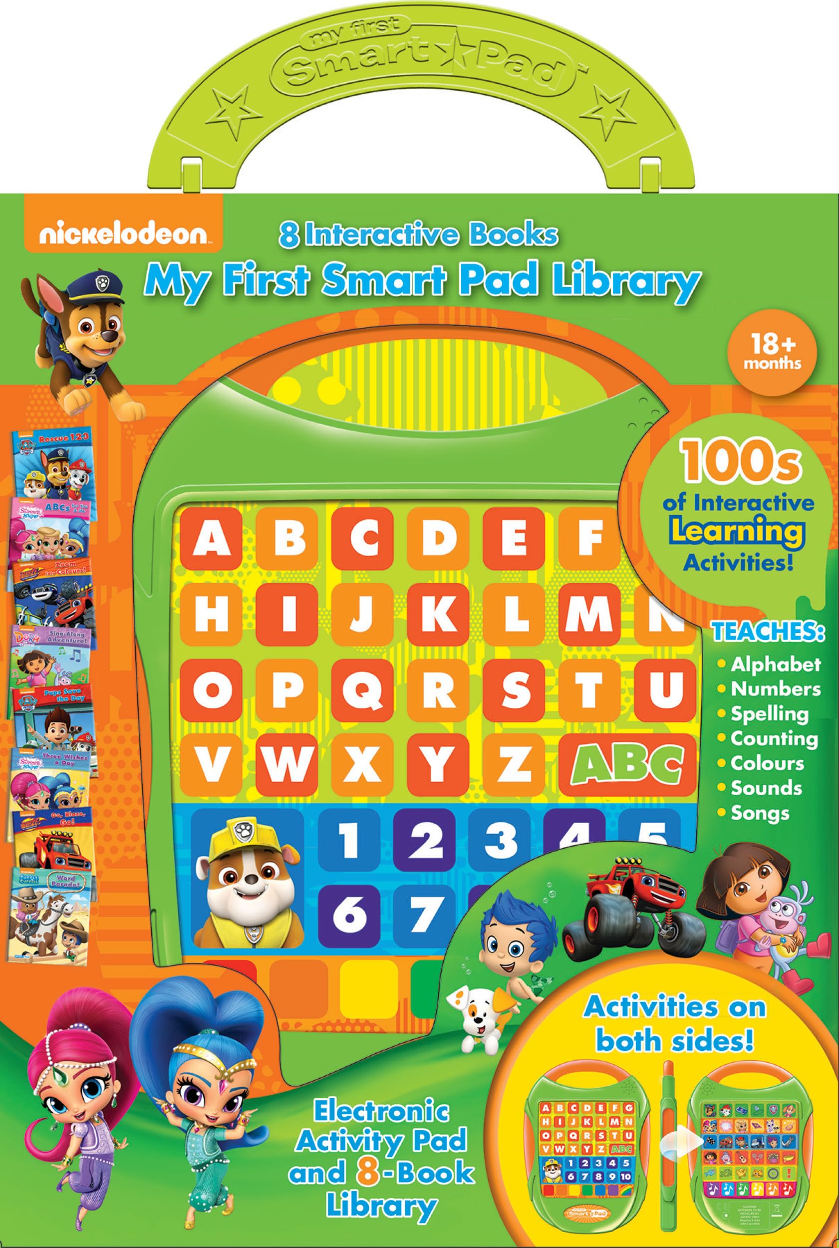Nick Jr. - Paw Patrol - Me Reader Electronic Reader 8 Sound Book Library - PI Kids (My First Smart Pad): Electronic Activity Pad and 8 -Book Library