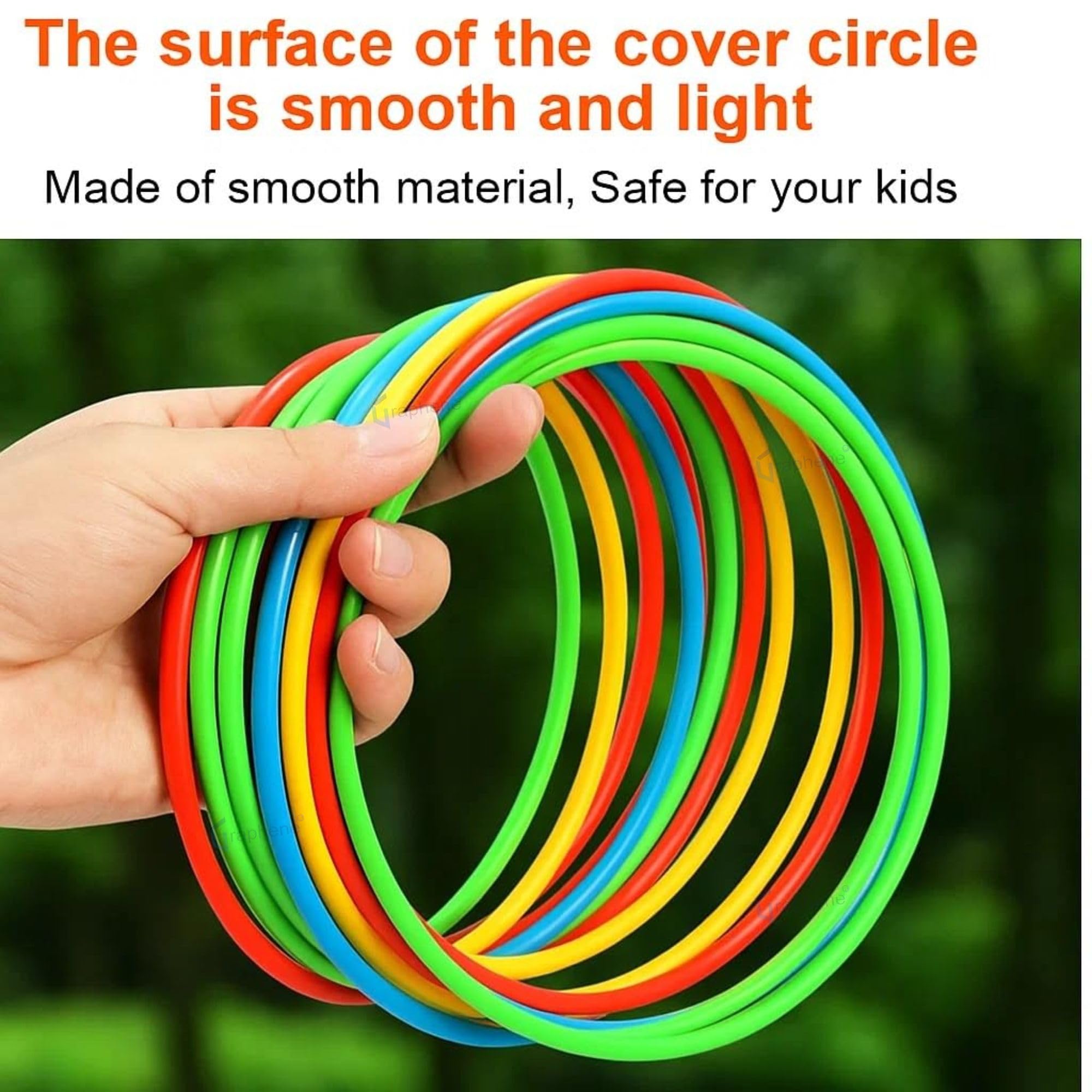 GRAPHENE 2 in 1 Stacking Ring Toss Game Toy for Kids Indoor Outdoor Target Throw Colour Recognition Brain Educational Engaging Toys for 1-5 Years Girls Boy Fun Learning Activity Toy Set Gift for 3+ — Amazon image 8
