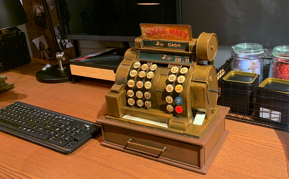 Amazon.com : VANLAXY Vintage Cash Register Model Piggy Bank