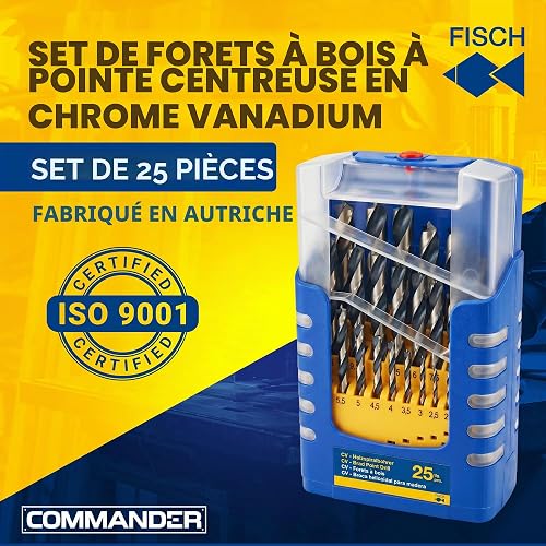 Fisch FSF-364740 Metric Brad Pt. Drill Bit Set - 2