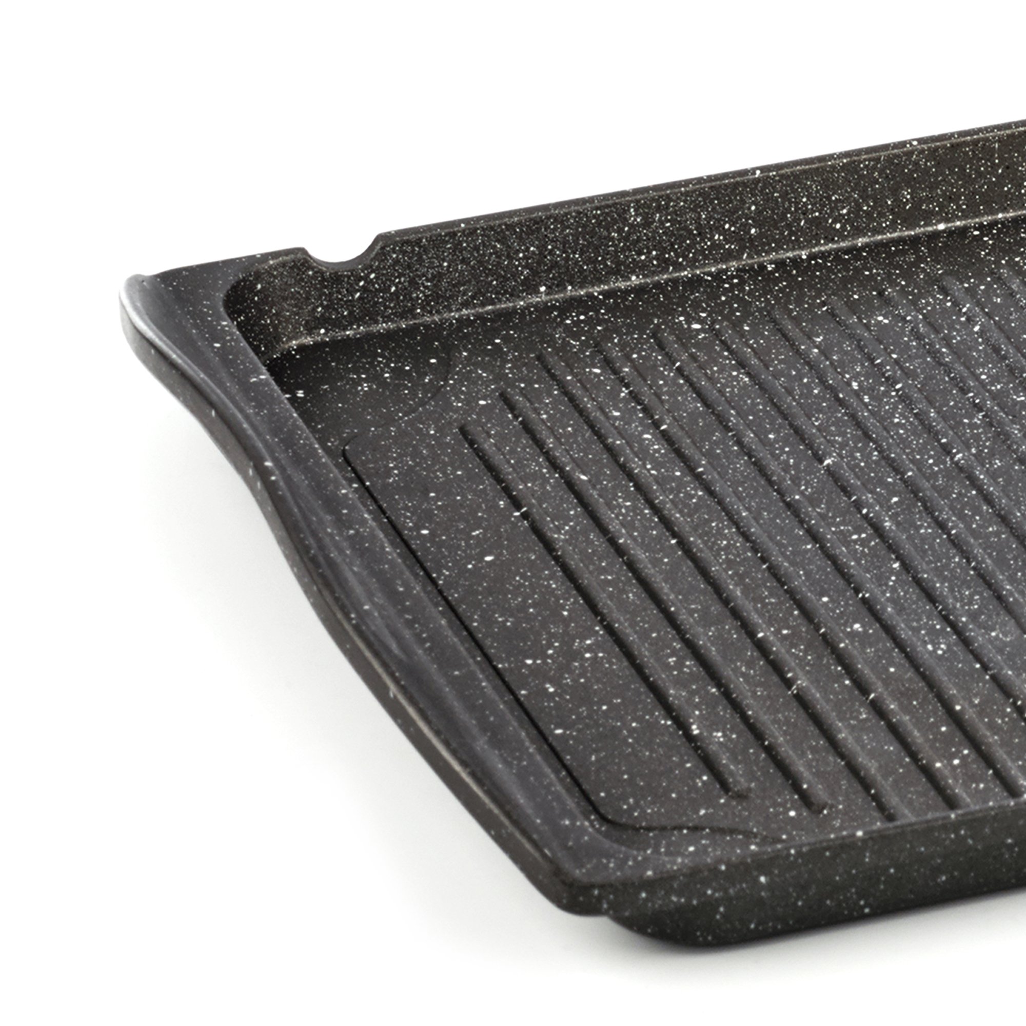 Piastra per Grigliare, in Alluminio pressofuso, 41,2 x 27 x 6 cm