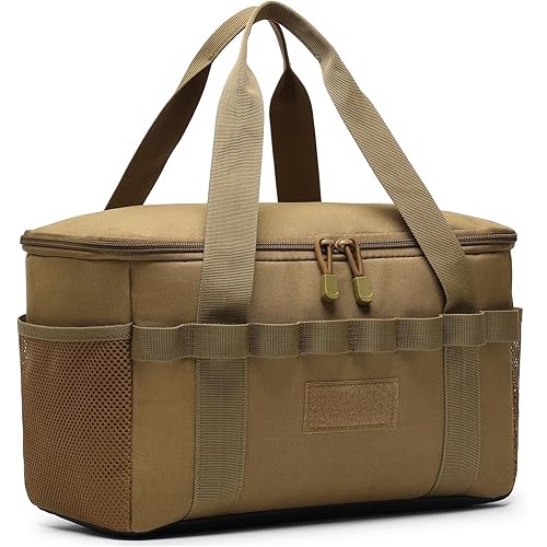 Tactical Camping Storage Bag 14L Tactical Utility Tote Bag Camping Cookware Organizer Trunk Organizer