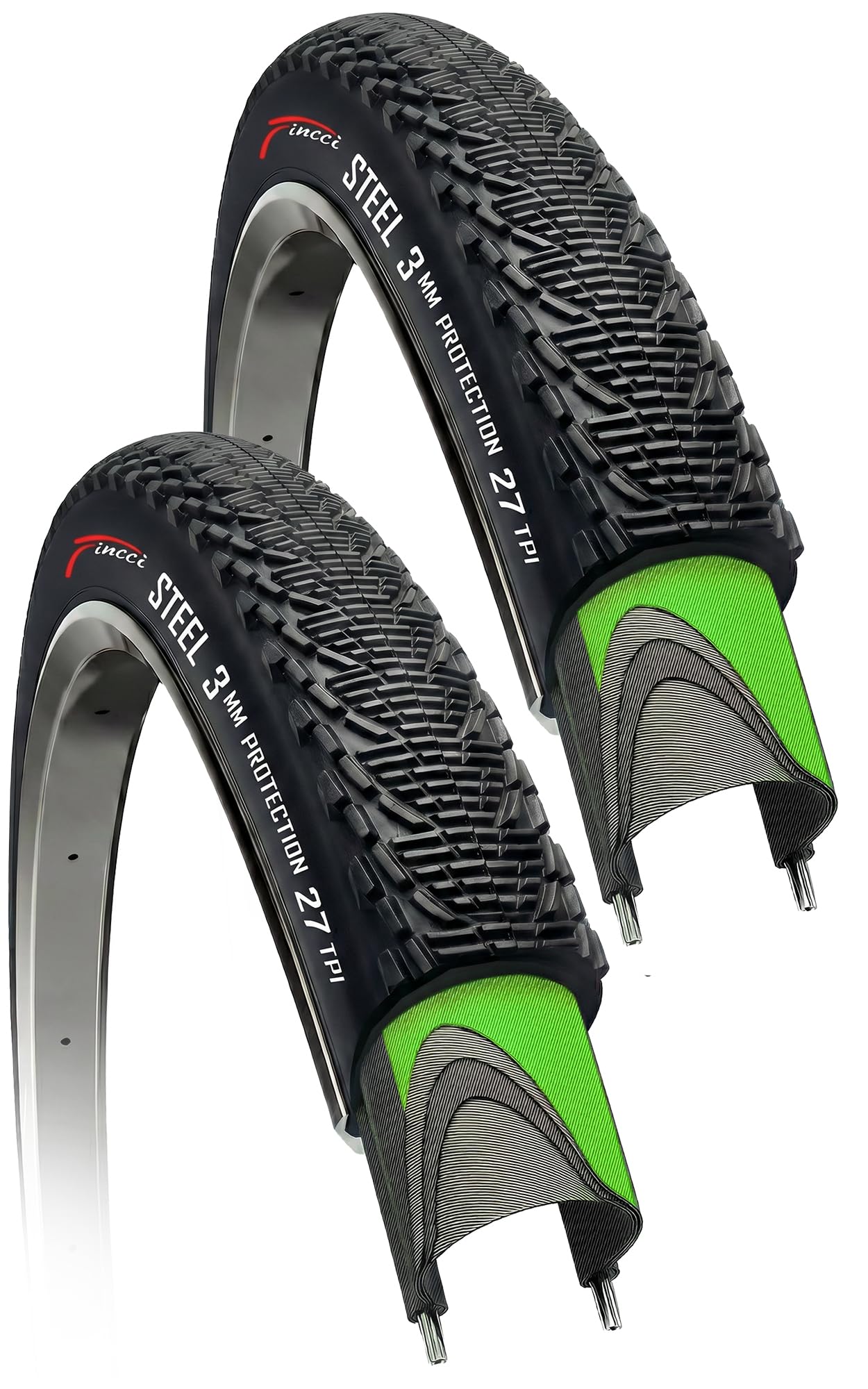 Fincci Anti-Puncture Tire Pair