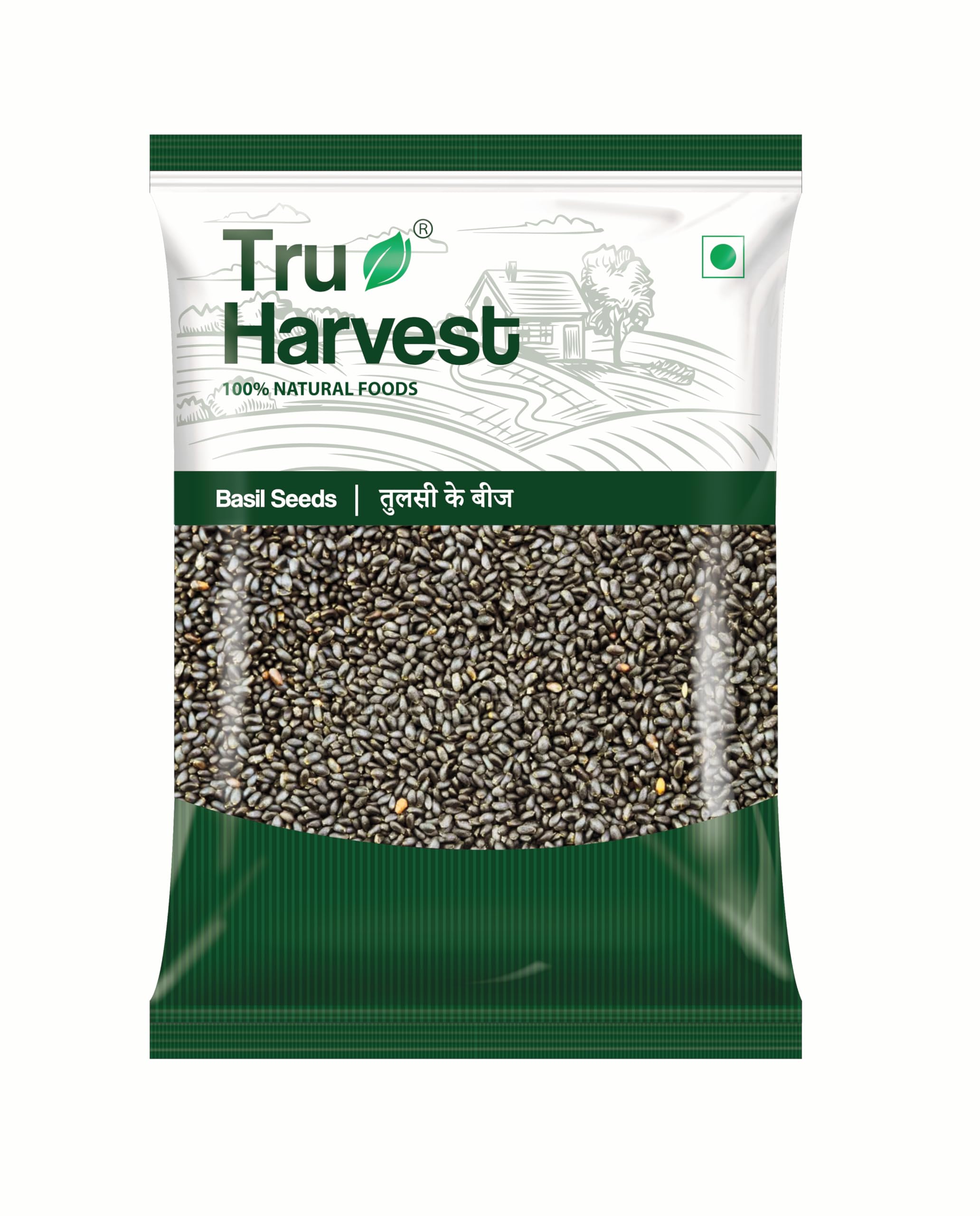 Tru Harvest Premium Basil Seeds (Sabja / Tukmaria) 500g Value Pack | Edible Whole Seeds | High in Fibre, Omega-3 ALA & Plant Protein | Vegan & Gluten-Free | Ideal for Falooda, Sherbet, Sabja Water, Lemonade & Summer Drinks-image-42