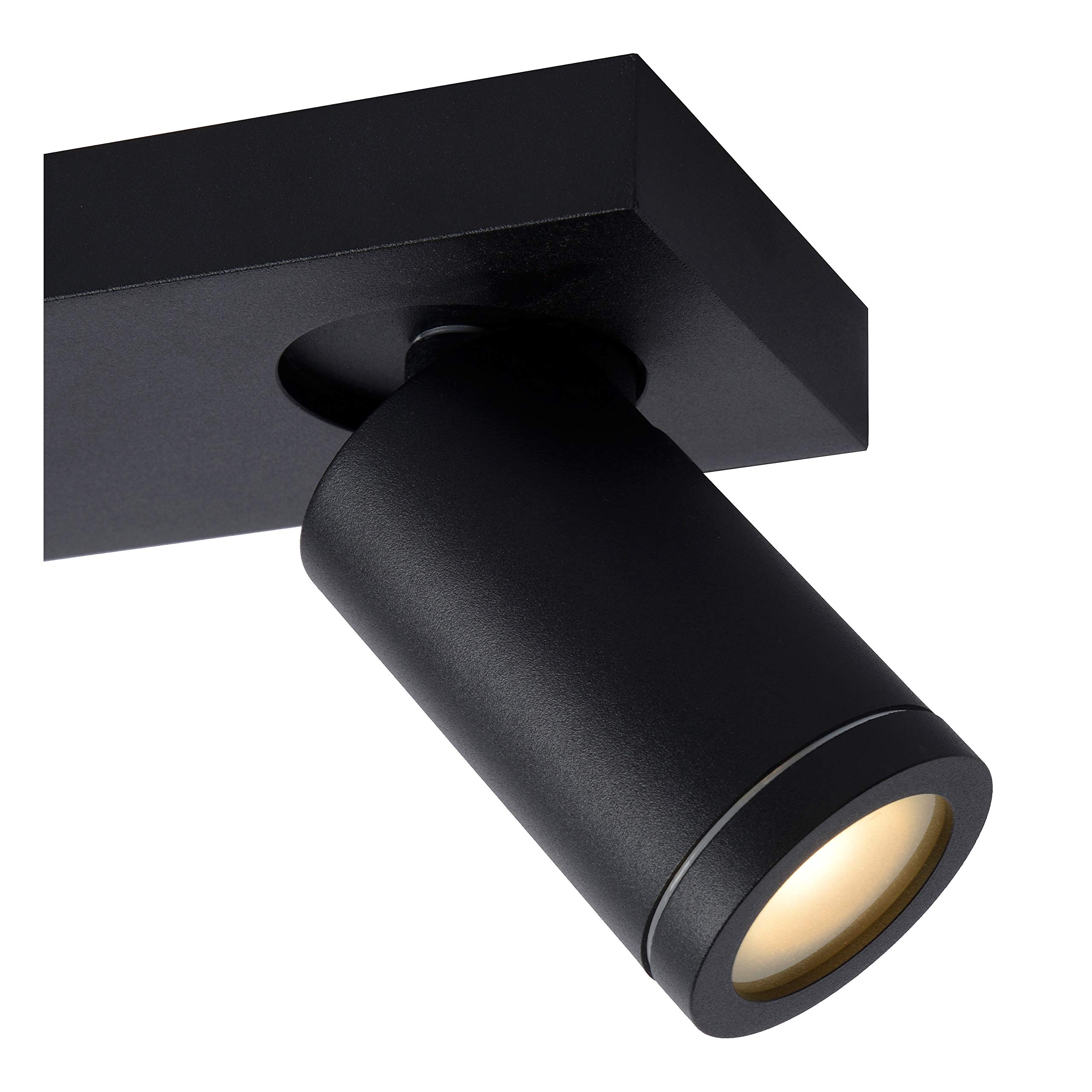 LUCIDE TAYLOR - Deckenstrahler Badezimmer - LED Dim to warm - GU10-2x5W 2200K/3000K - IP44 - Schwarz