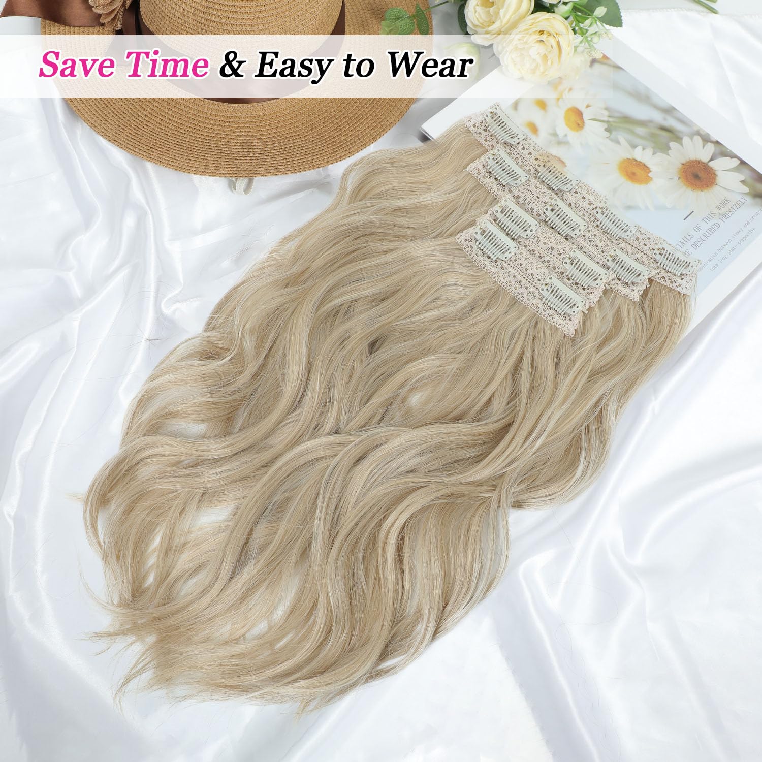 FINE PLUS Hair Extensions Clip in - Image 2