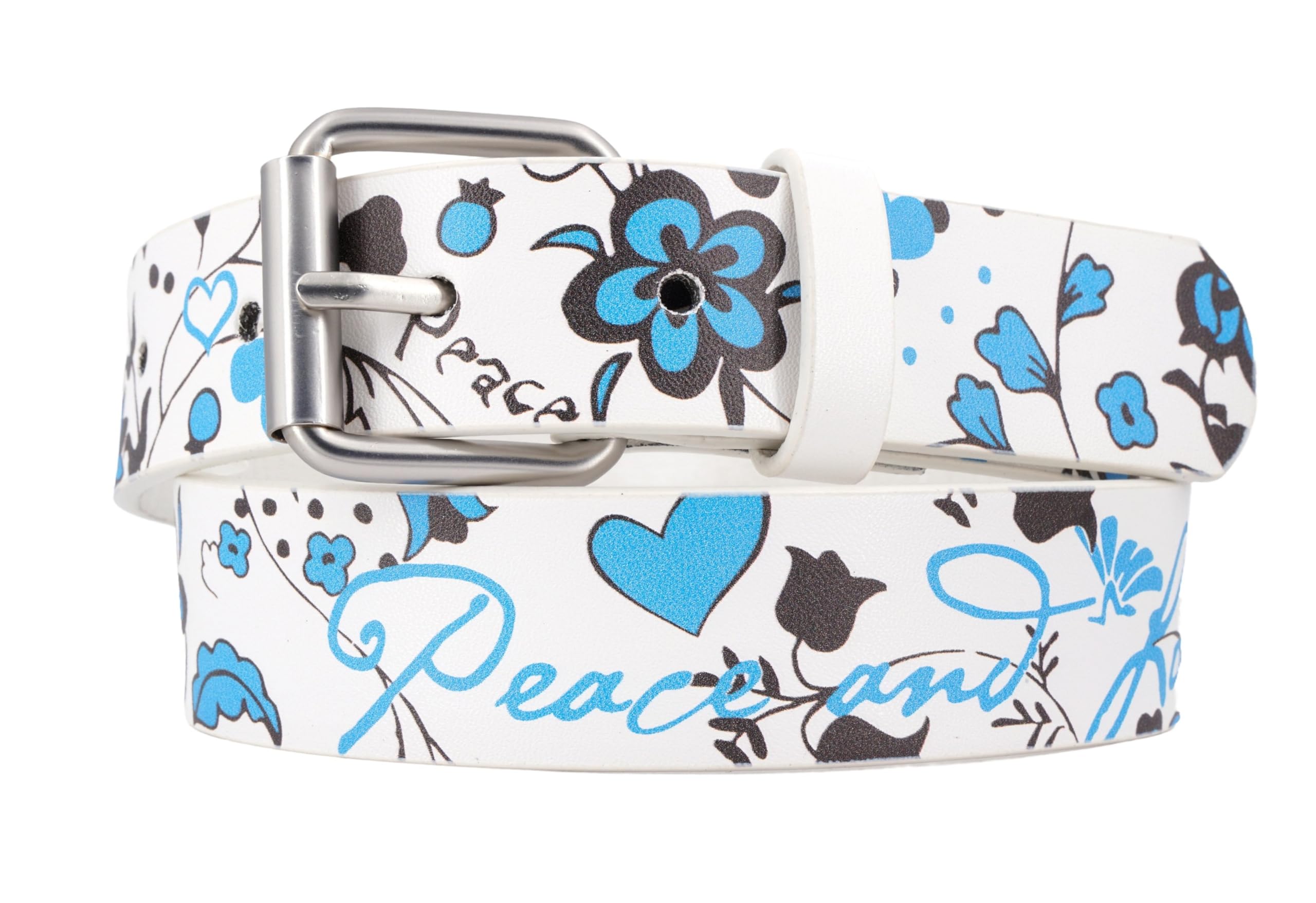 EANAGOFlower Power Belt for Children – Modern Children's Belt with Flower Pattern – for Girls from 3-12 Years – Children's Belt Girls – Belt Children Girls – Belt Girls