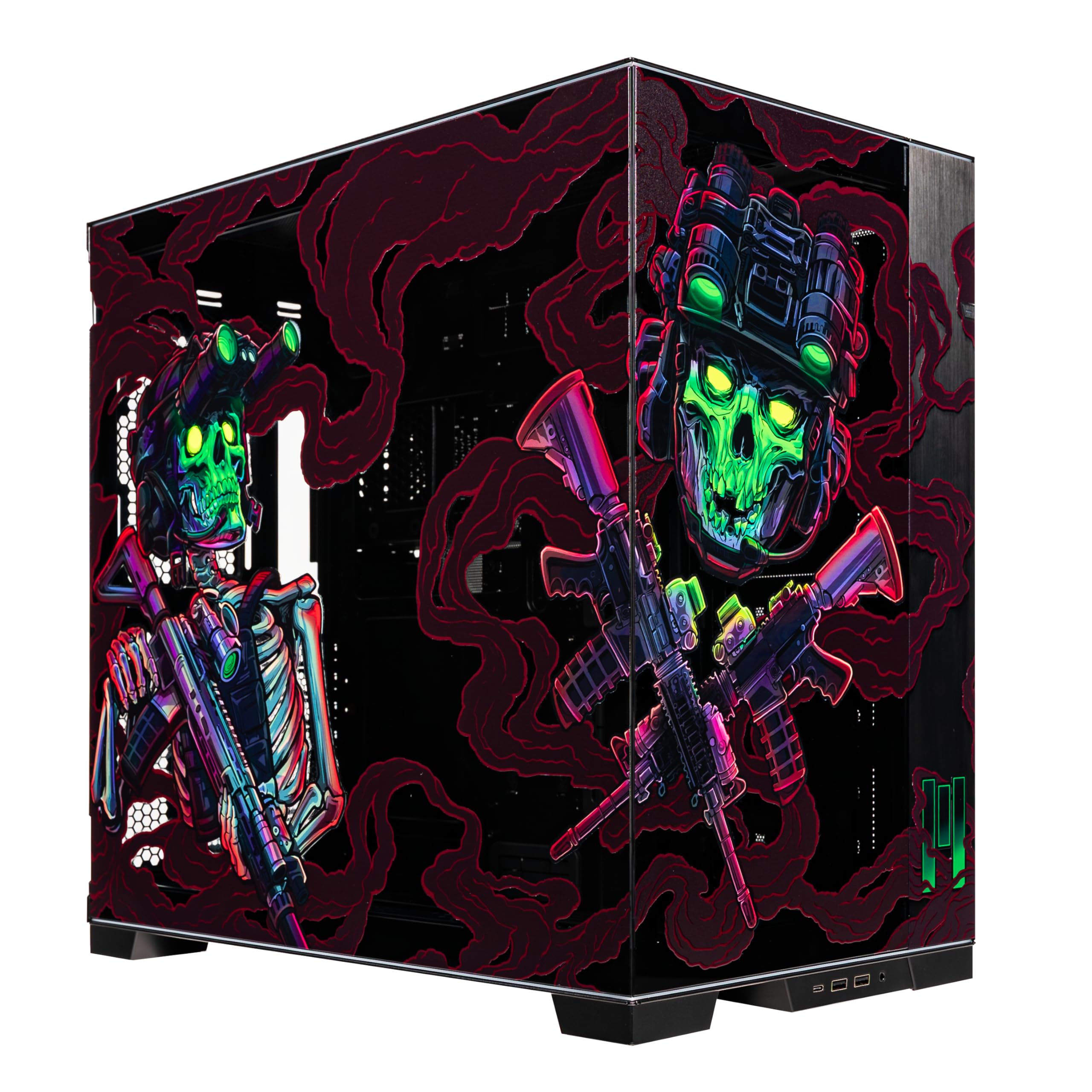 META PCS Night Reaper Lian Li O11 Dynamic EVO RGB - Full Tower ATX PC Case – Tempered Glass Gaming Computer Case with Modular Design, High Airflow, and Customizable RGB Lighting