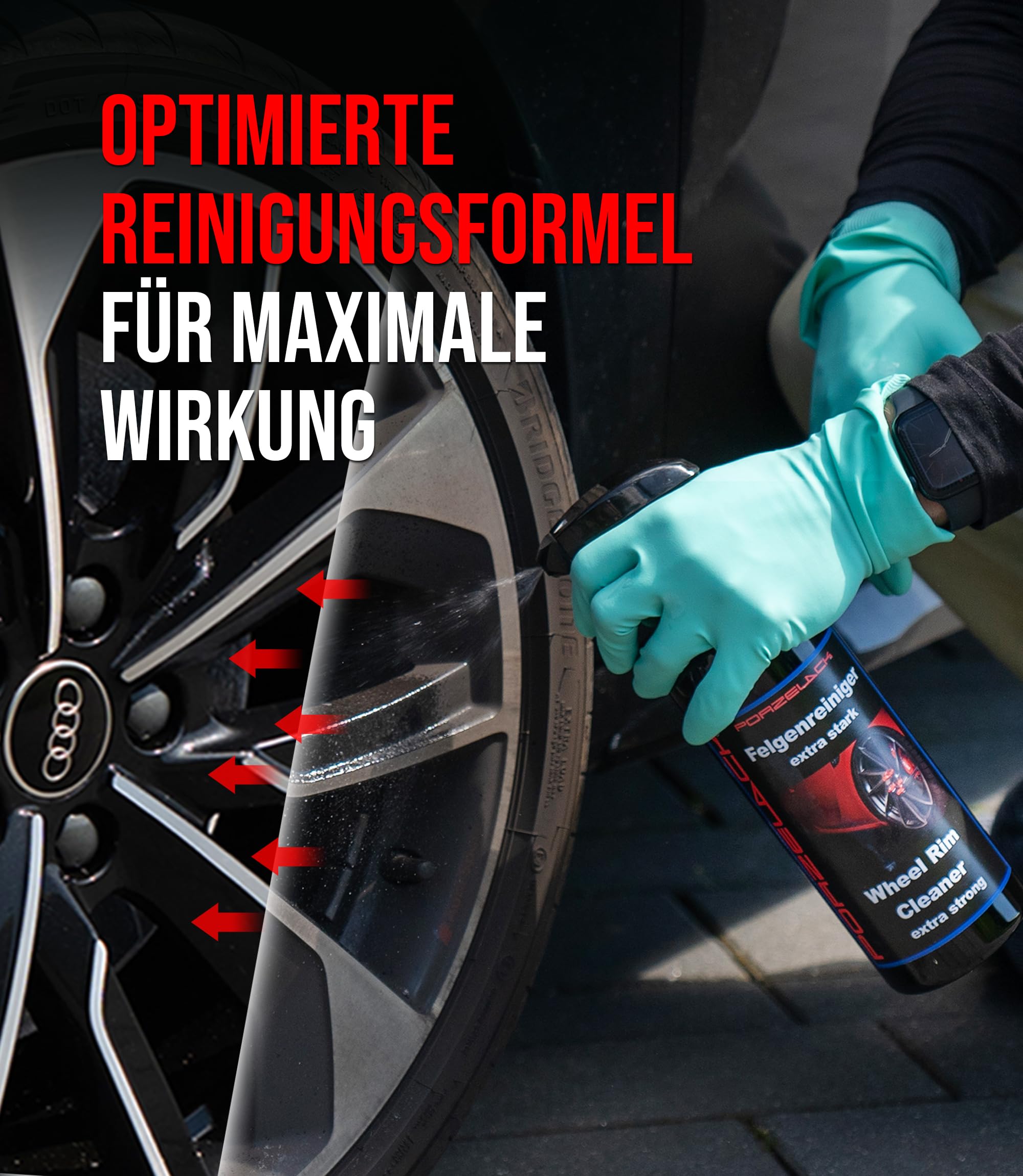 Felgenreiniger extra stark 5 Liter für Auto & Motorrad - Felgenpflege-Reinigungsmittel sehr stark & materialschonend - Vom Hersteller aus Deutschland