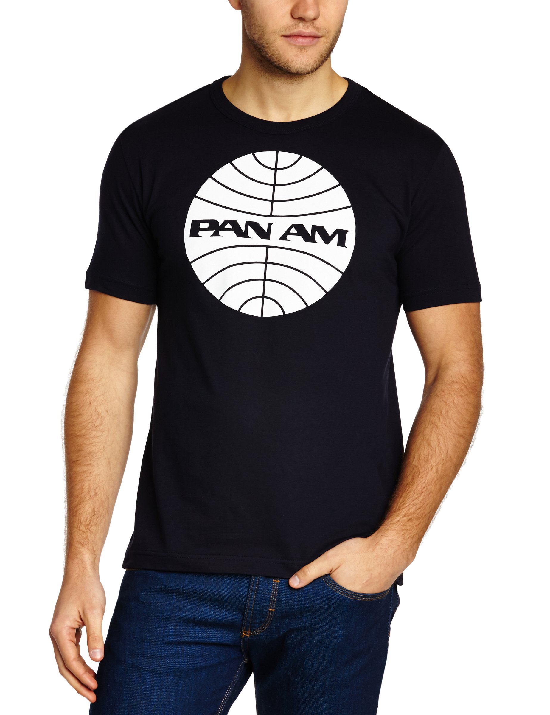Logoshirt Men's Pan Am Crew Neck Short Sleeve T-Shirt
