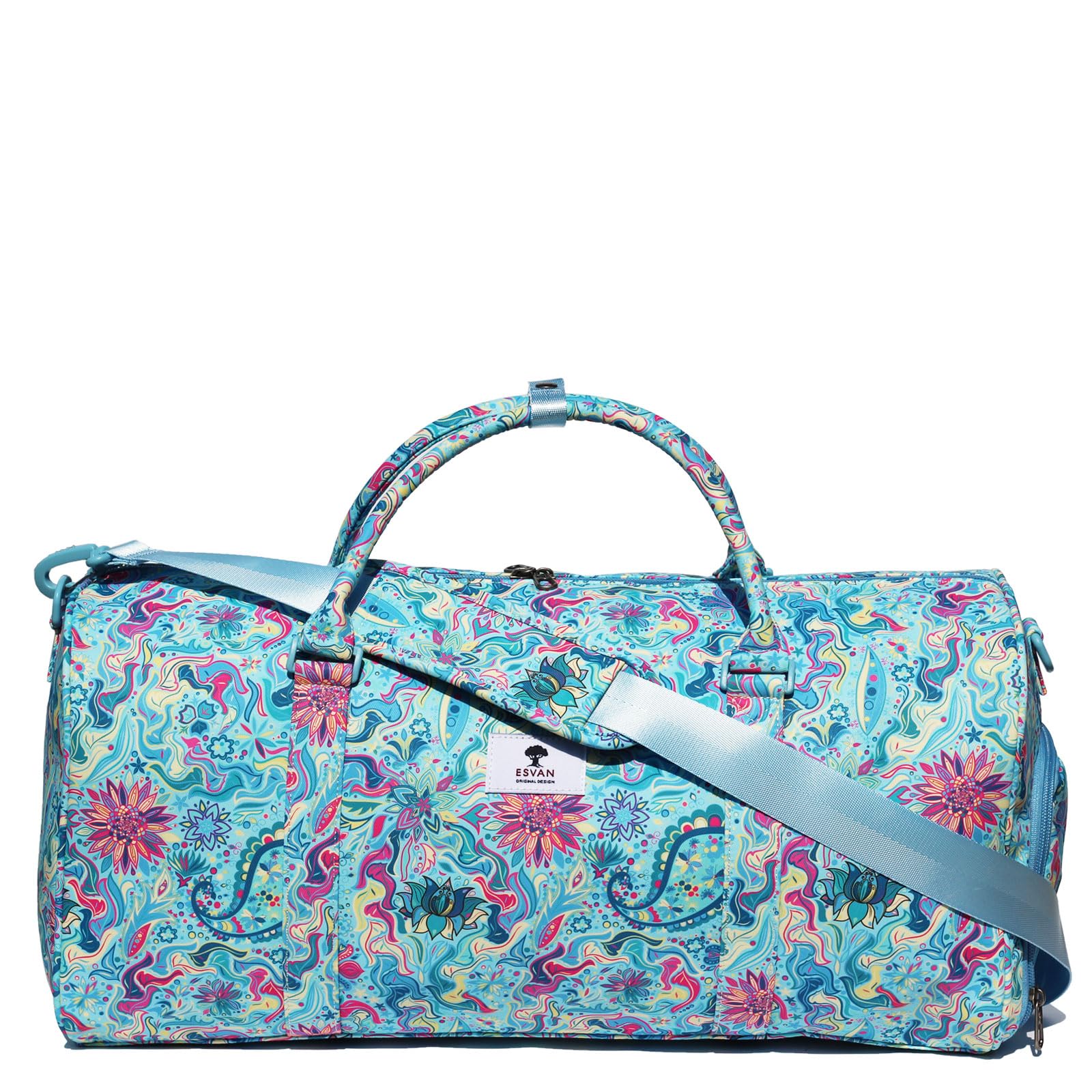 Original Floral Water Resistant Duffel Bag Gym bag Weekender Travel Bag for Gym Beach Travel Daily Bags